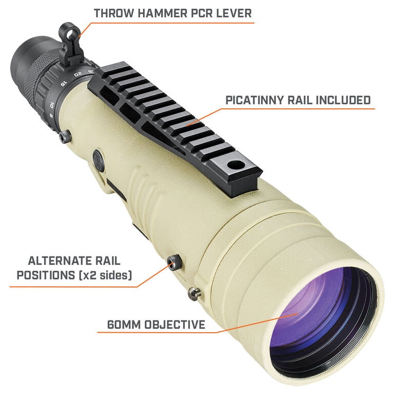 Longue vue d'observation Elite Tactical LMSS2 8-40x60 TREMOR4 Bushnell 