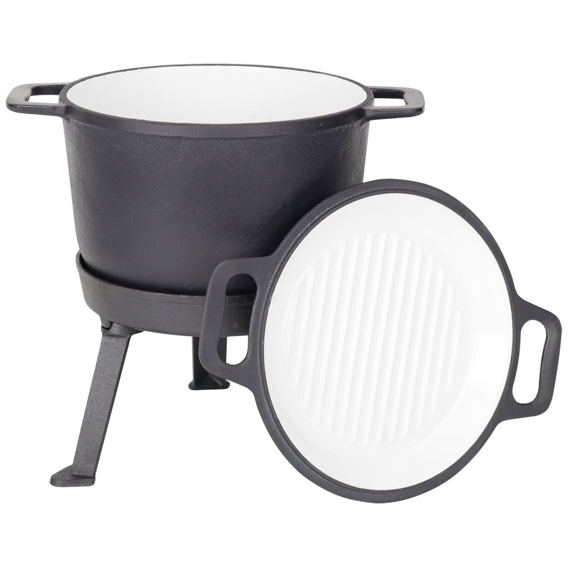 Chaudron en fonte émaillée 3en1 10 L Rossner