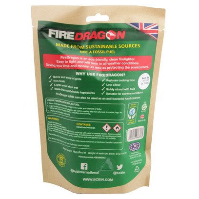 Comprimés de combustible FireDragon Solid Fuel 6 x 27 g BCB