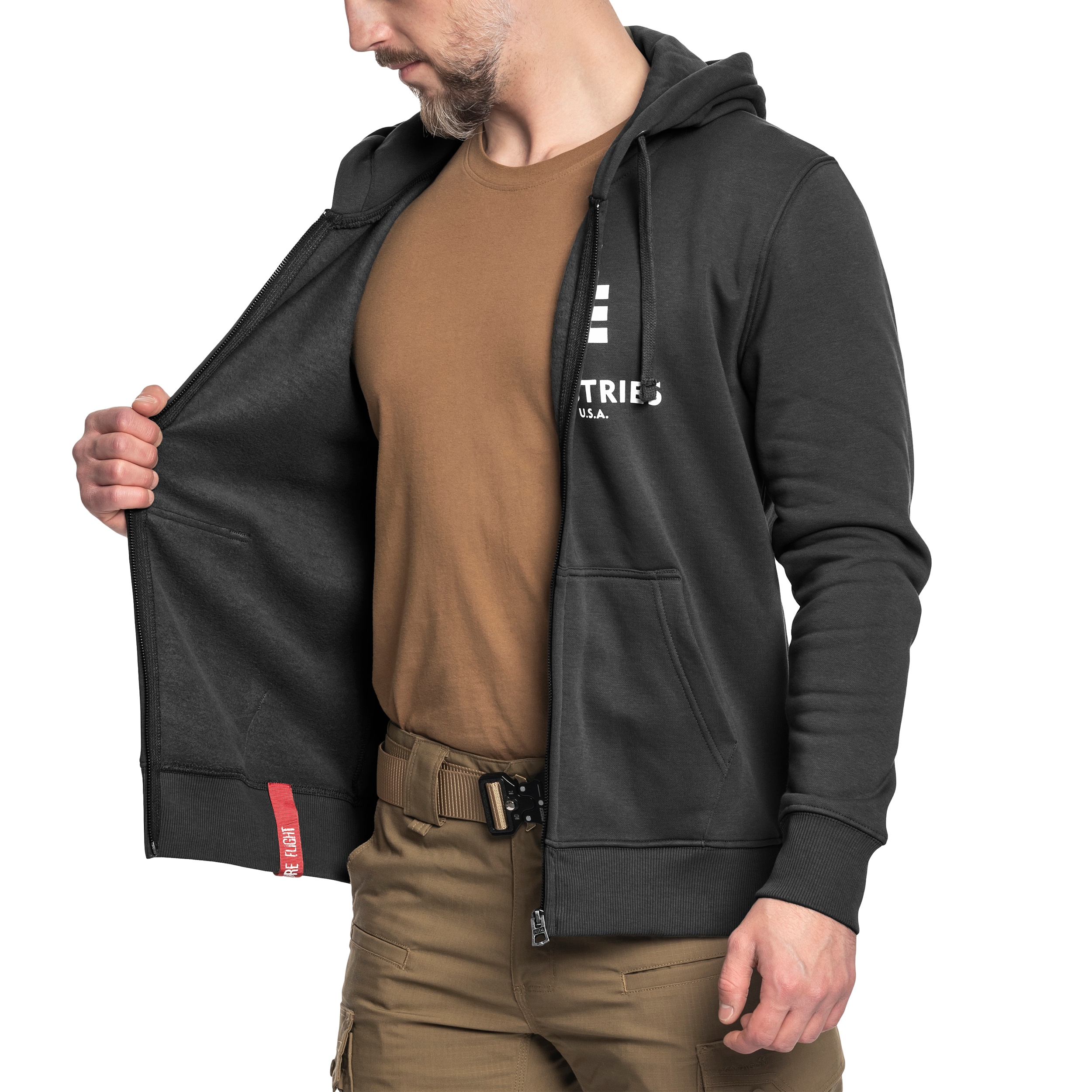 Sweatshirt Basic Zip Hoody Alpha Industries - Black