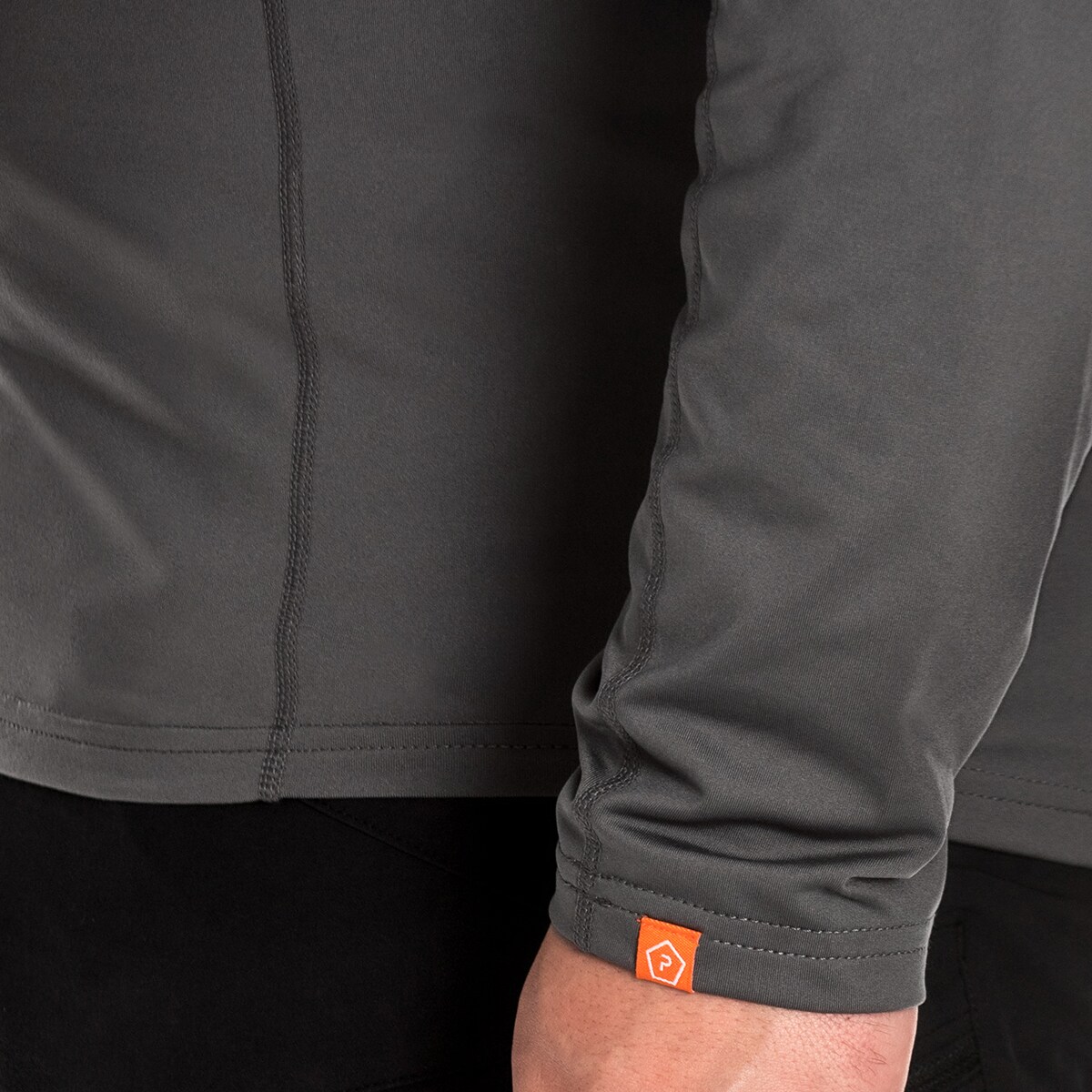 T-shirt thermique Pindos 1/2 ZIP Pentagon - Wolf Grey