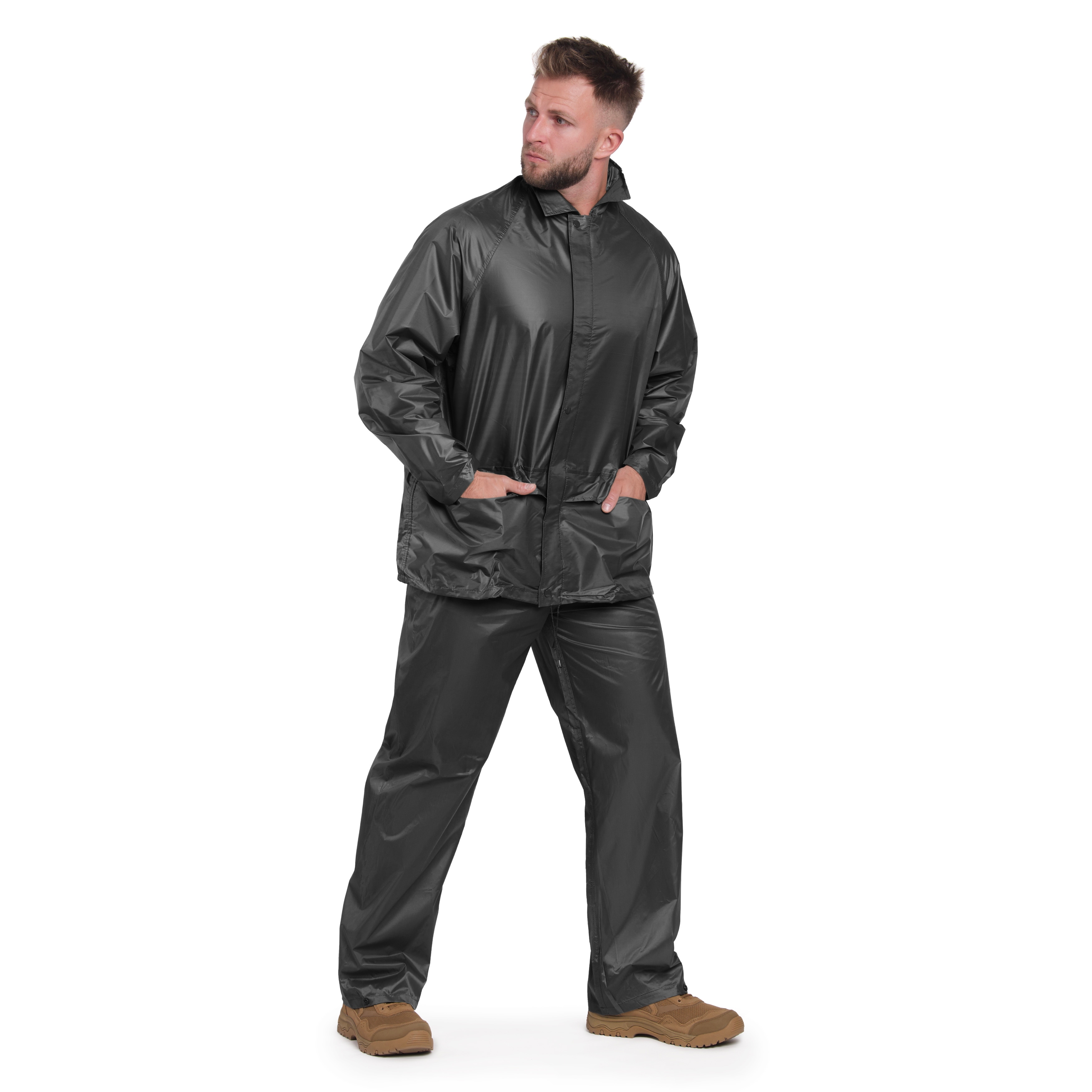 Ensemble de protection contre la pluie veste + pantalon Mil-Tec - Black