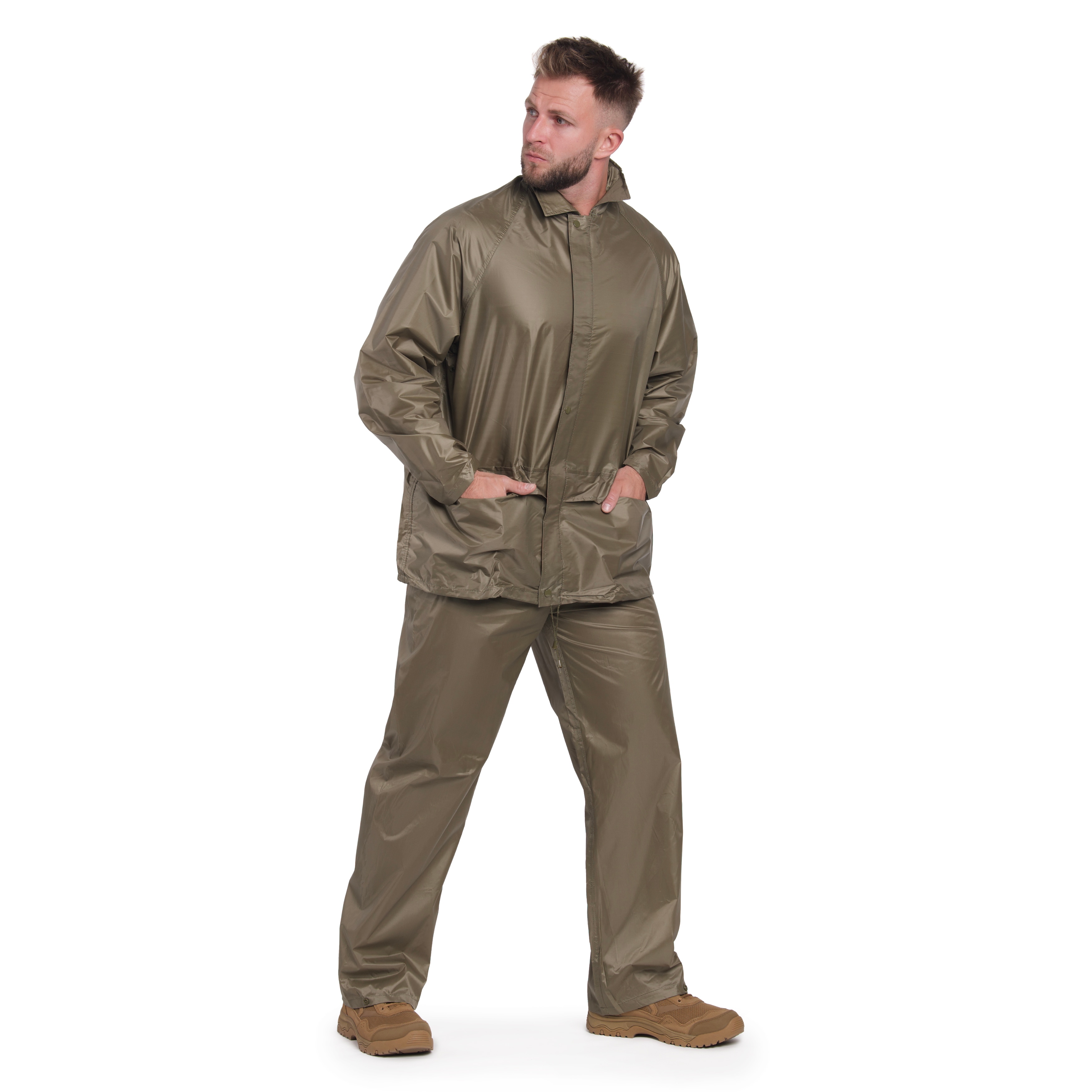 Ensemble de protection contre la pluie veste + pantalon Mil-Tec - Olive