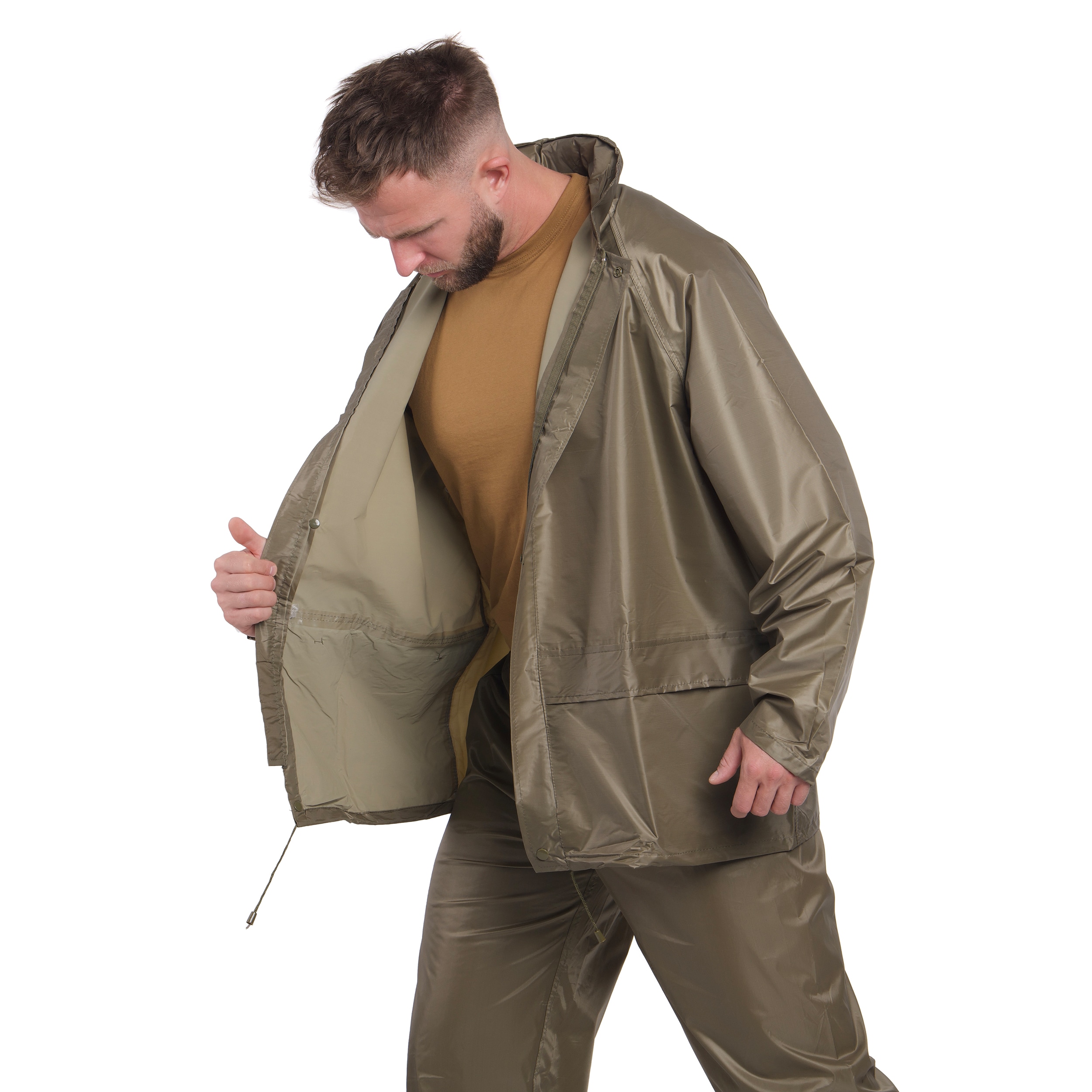 Ensemble de protection contre la pluie veste + pantalon Mil-Tec - Olive