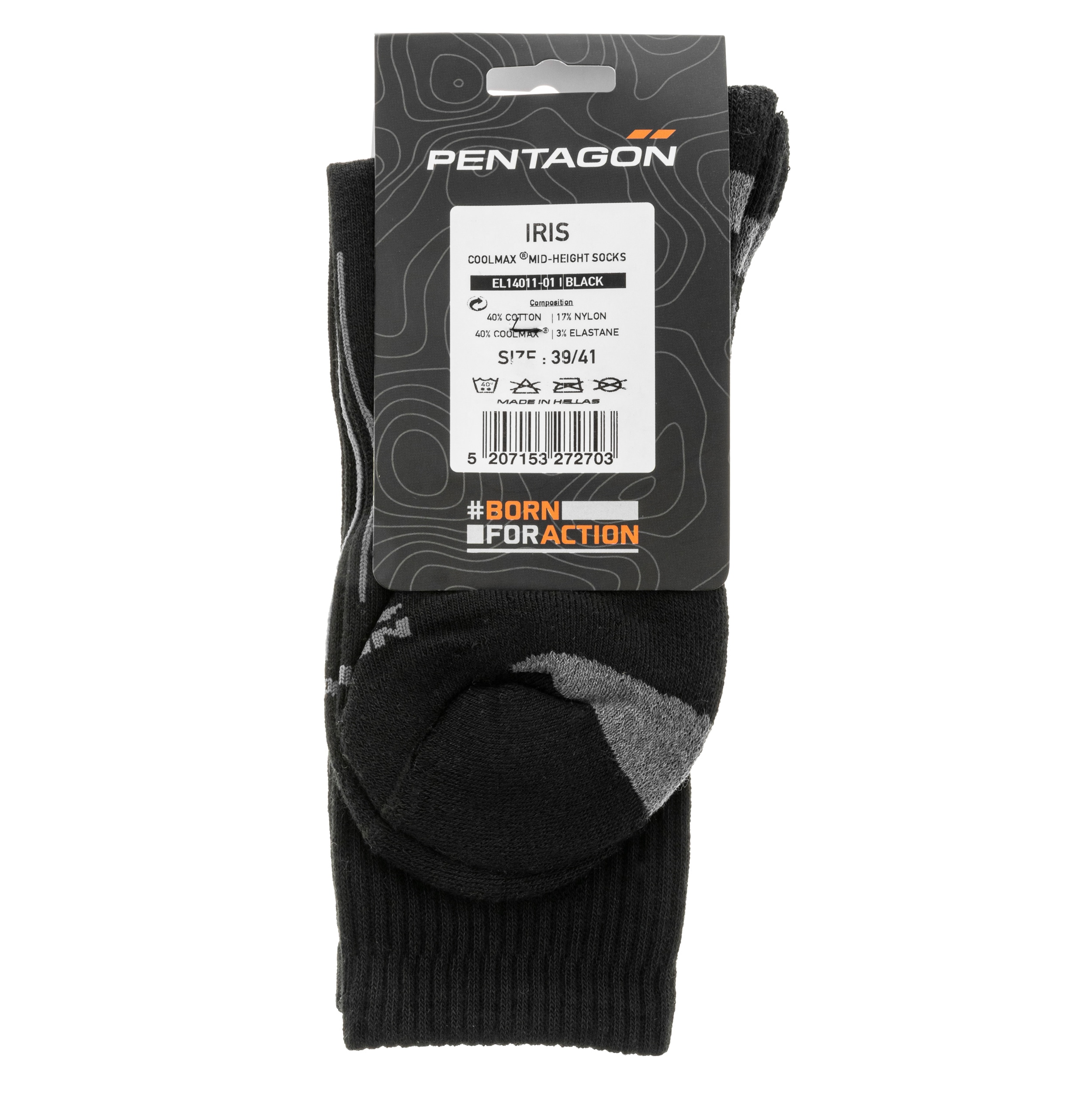 Chaussettes Iris Coolmax Pentagon - Black