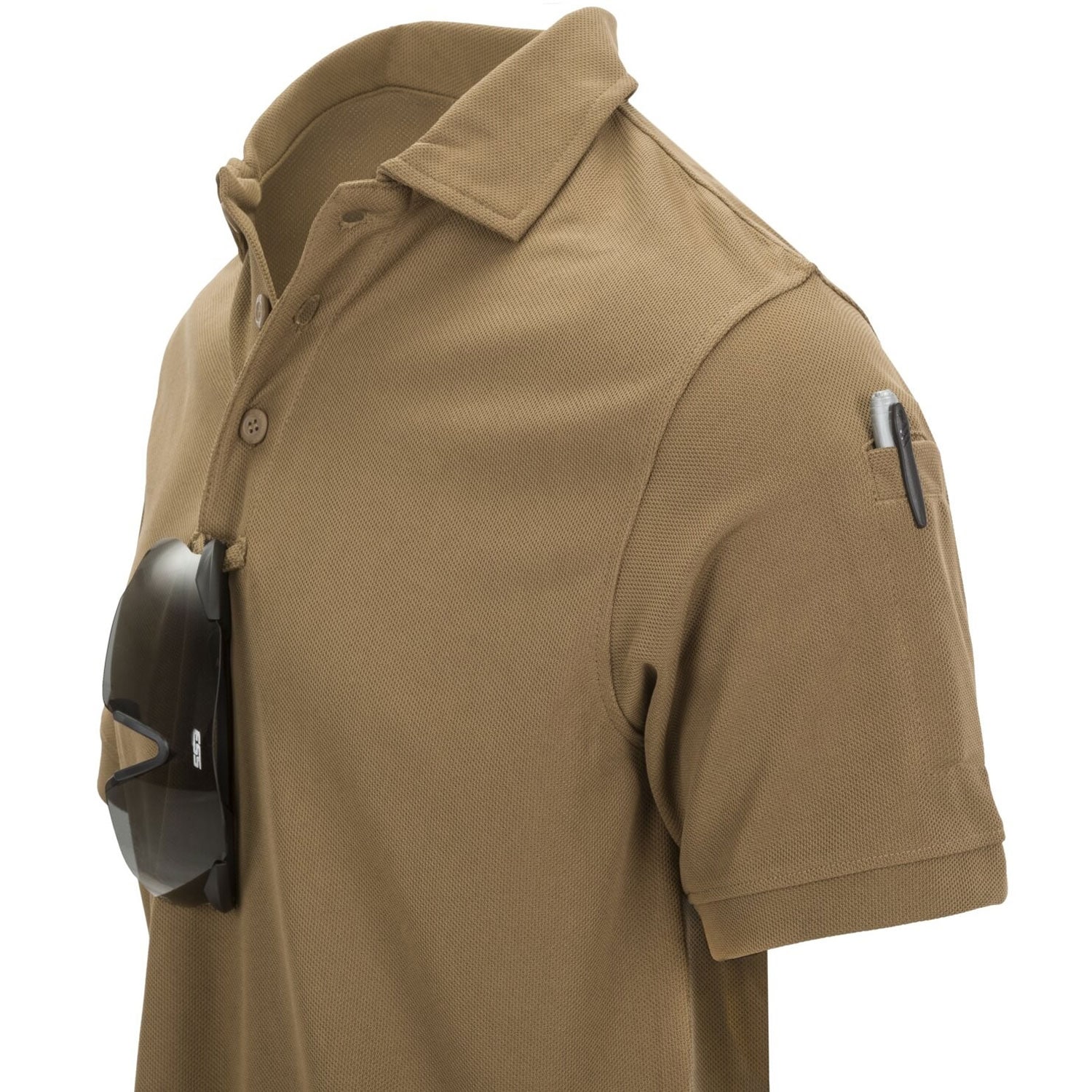 Polo thermoactif UTL TopCool Helikon - Coyote