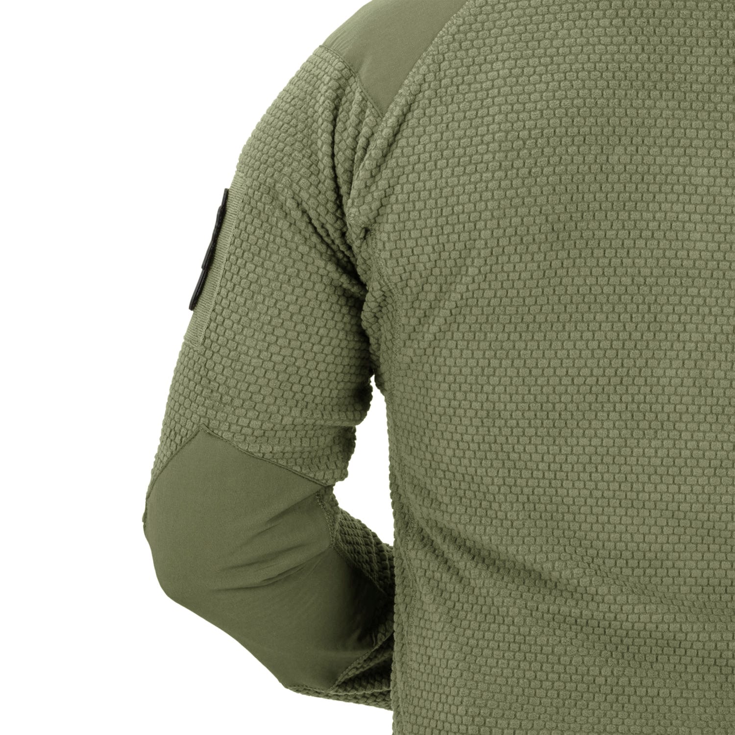 Polaire Alpha Hoodie Grid Fleece Helikon - Olive Green