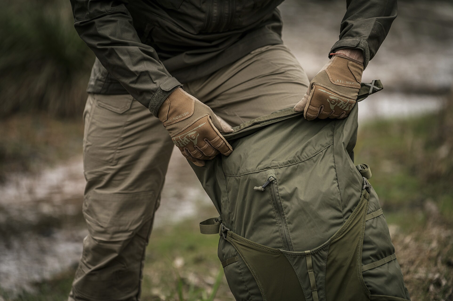 Gants Range Tactical Helikon - Coyote/Adaptive Green
