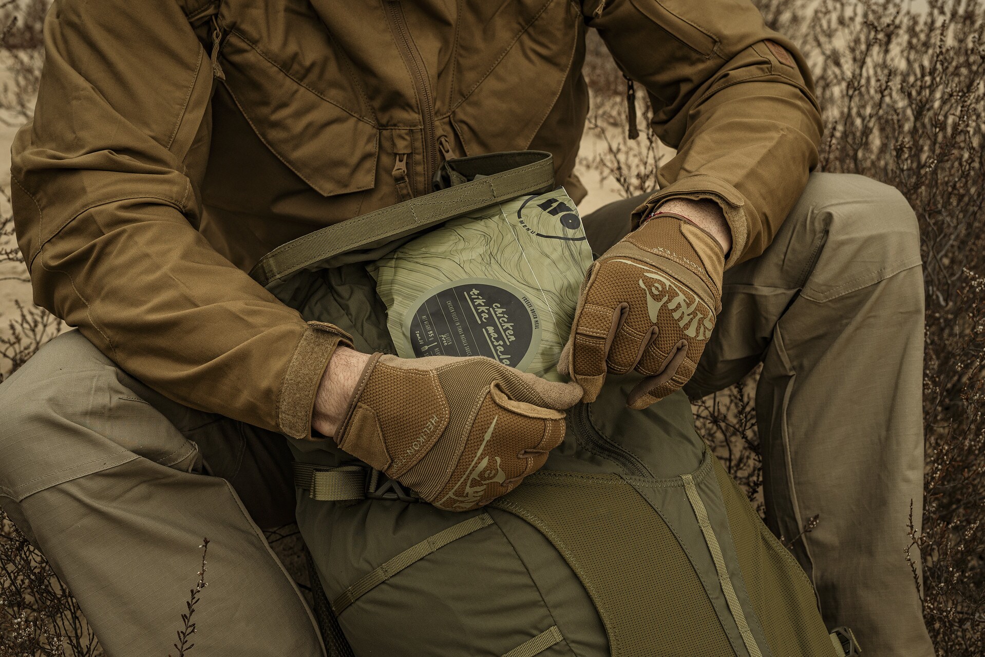 Gants Range Tactical Helikon - Coyote/Adaptive Green