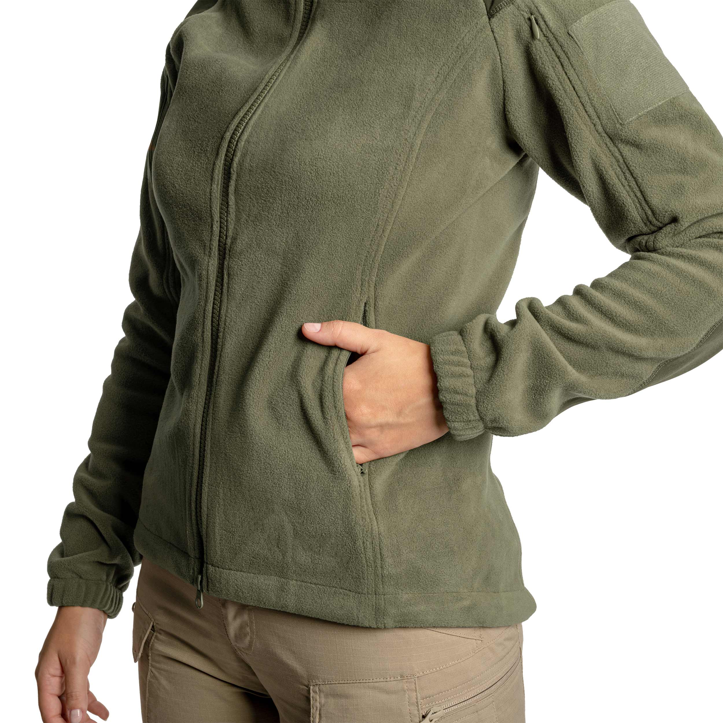 Polaire femme Cumulus Heavy Fleece Helikon - Taiga Green