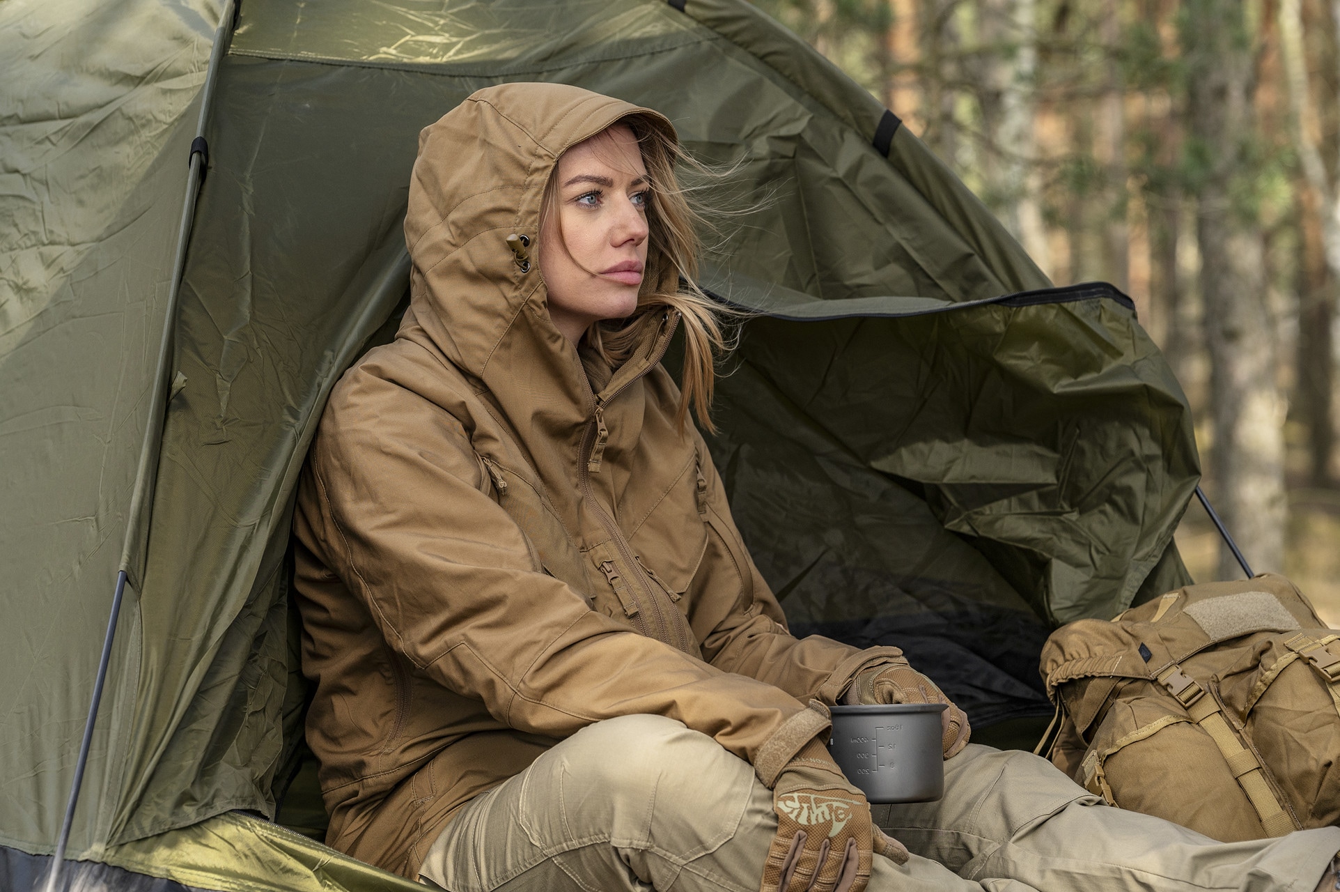 Veste Pilgrim Anorak Helikon - Coyote