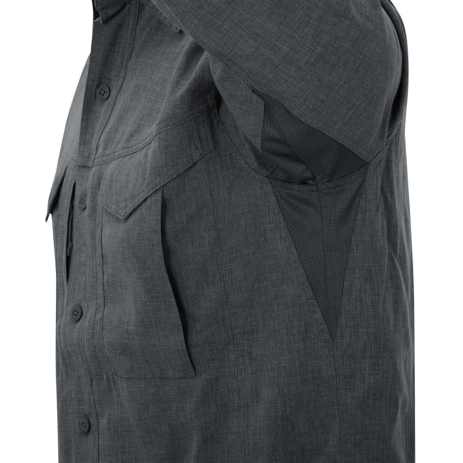 Chemise Defender Mk2 Gentleman Helikon - Black/Grey Melange