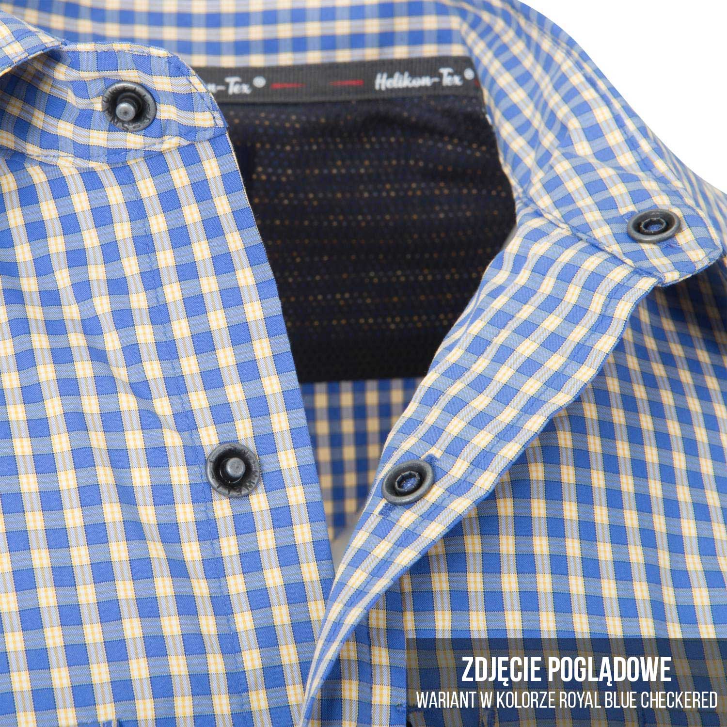 Chemise Covert Concealed Carry Short Sleeve Helikon-Tex - Dirt Red Checkered