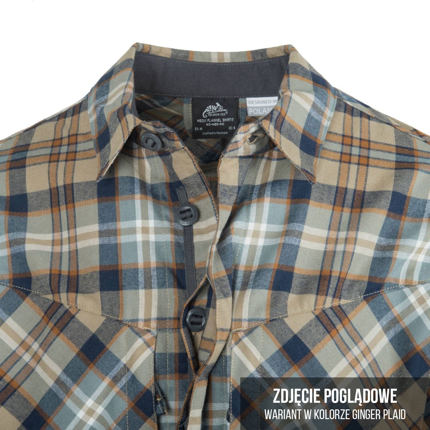 Chemise à manches longues MBDU Flannel Helikon - Timber Olive Plaid