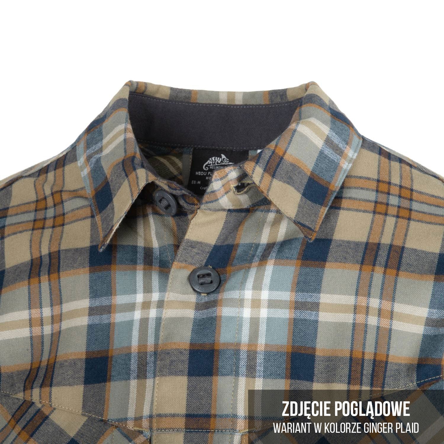 Chemise à manches longues MBDU Flannel Helikon - Timber Olive Plaid