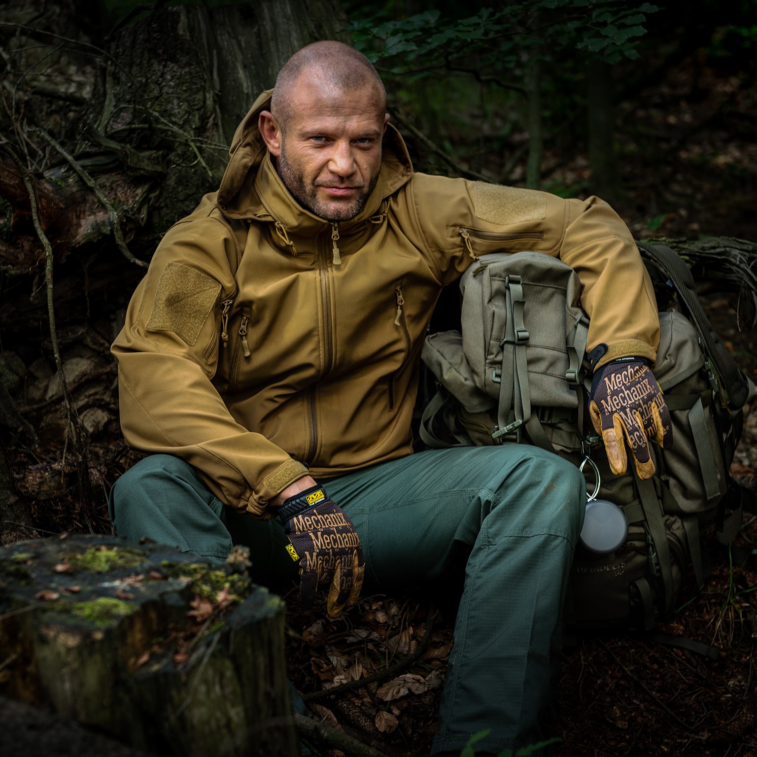 Veste Gunfighter Softshell Shark Skin Windblocker Helikon - Coyote