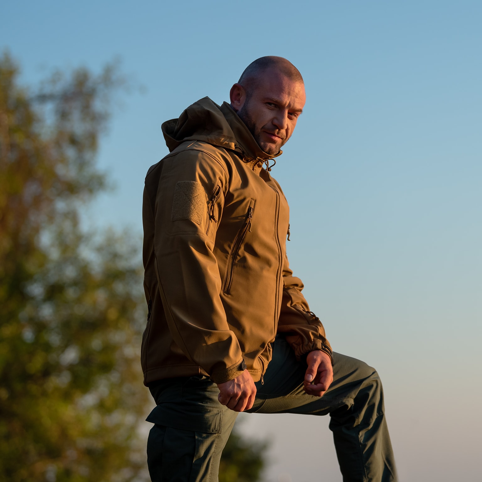 Veste Gunfighter Softshell Shark Skin Windblocker Helikon-Tex - Coyote