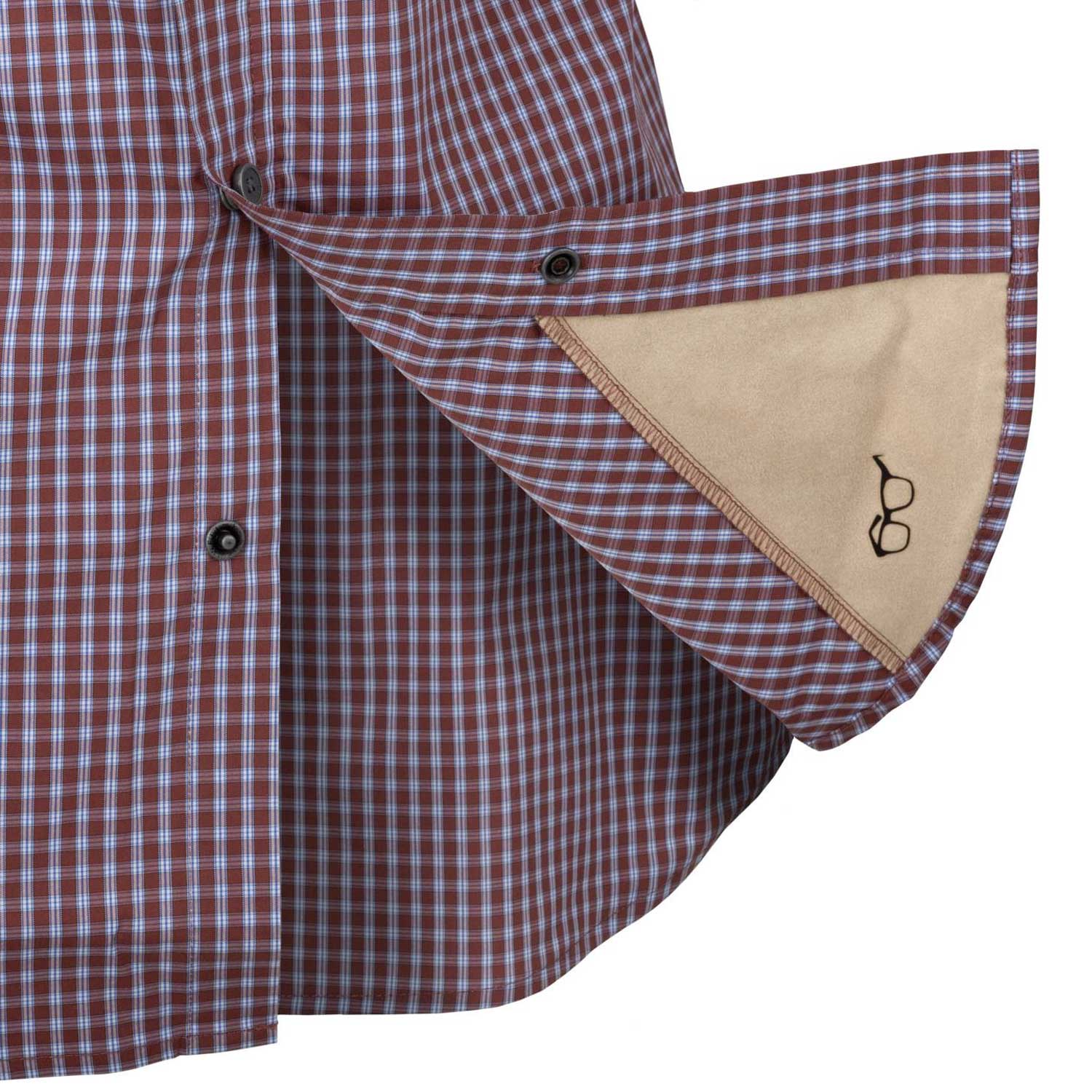 Chemise Covert Concealed Carry Helikon - Scarlet Flame Checkered