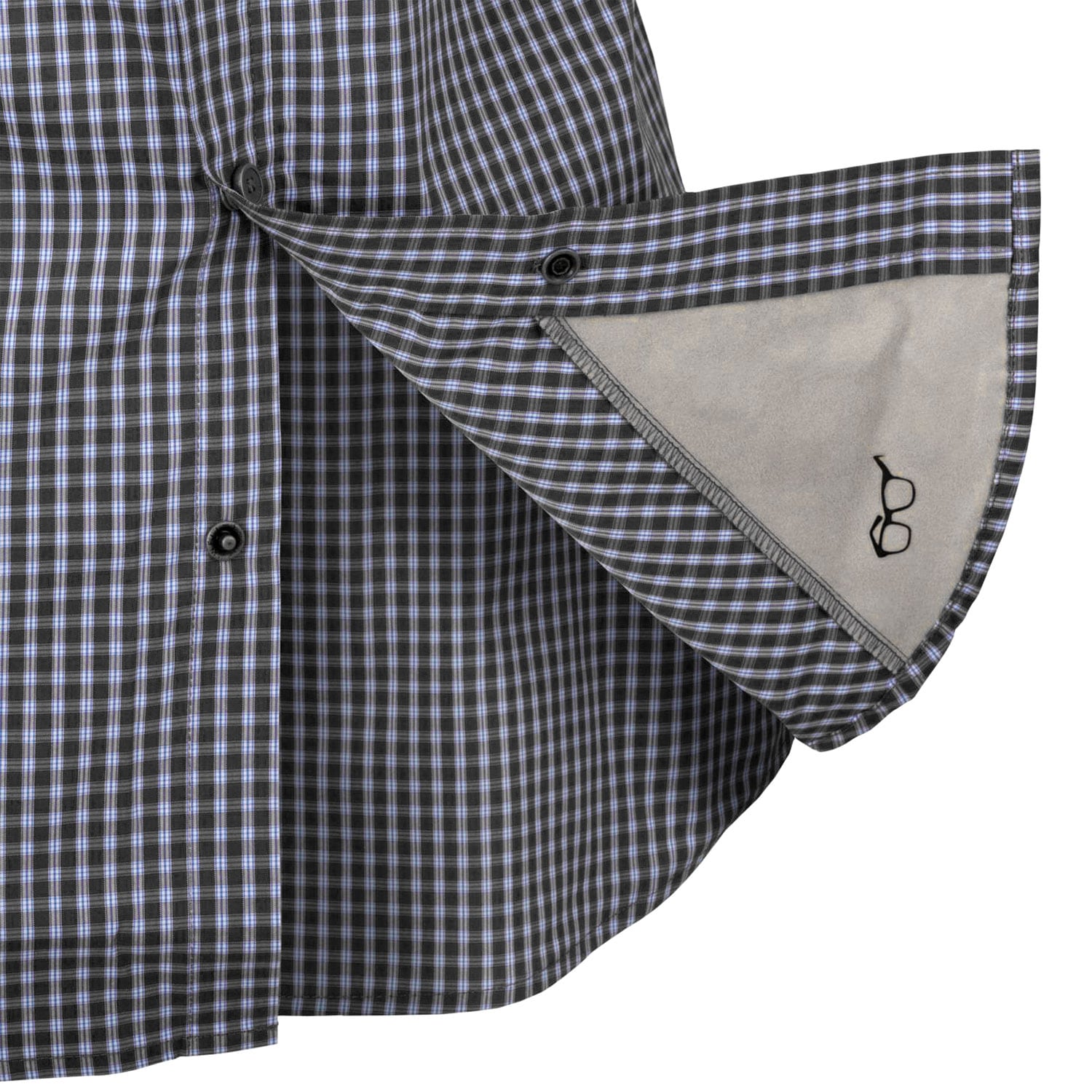 Chemise Covert Concealed Carry Helikon - Phantom Grey Checkered