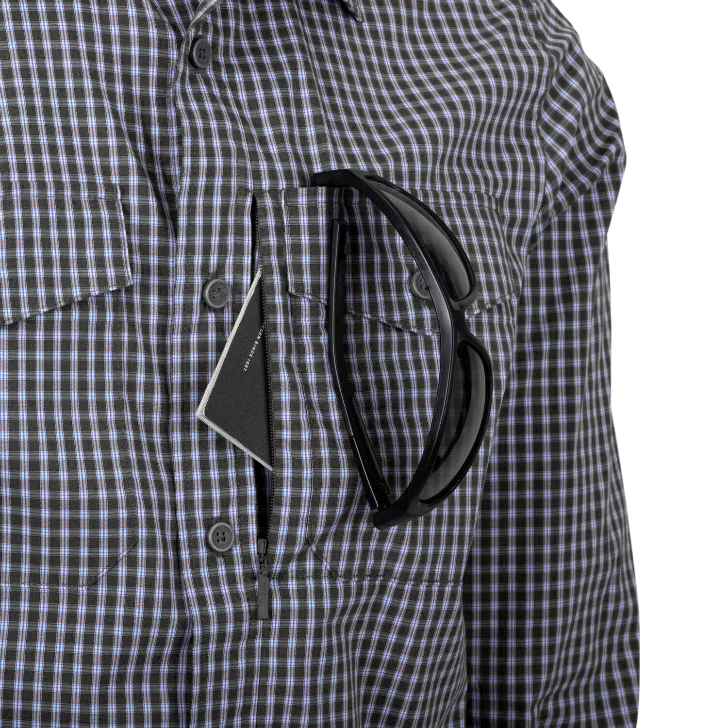 Chemise Covert Concealed Carry Helikon-Tex - Phantom Grey Checkered