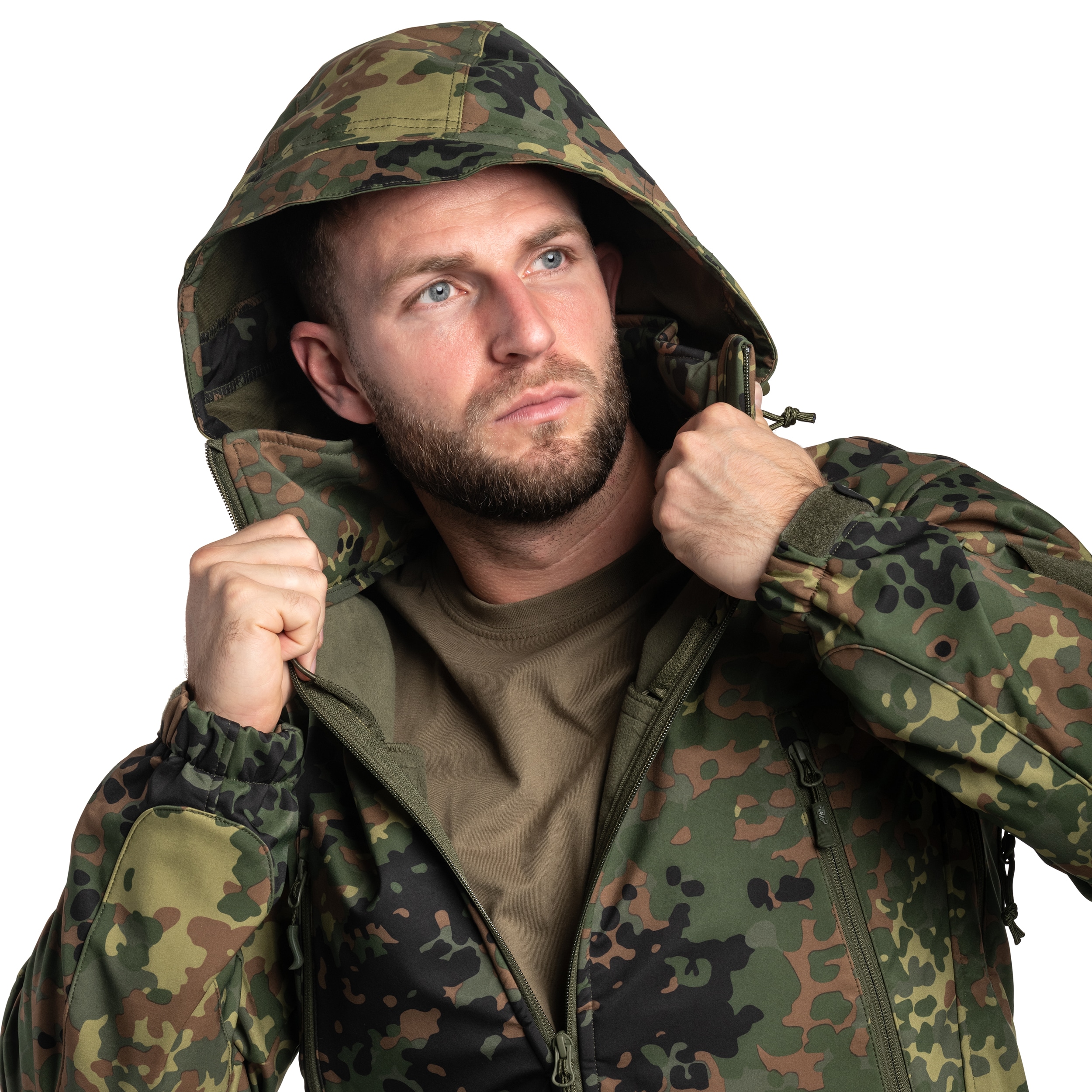 Veste Gunfighter Softshell Shark Skin Windblocker Helikon-Tex - Flecktarn