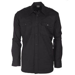 Chemise tactique à manches longues Ripstop Long Sleeve Mil-Tec - Black