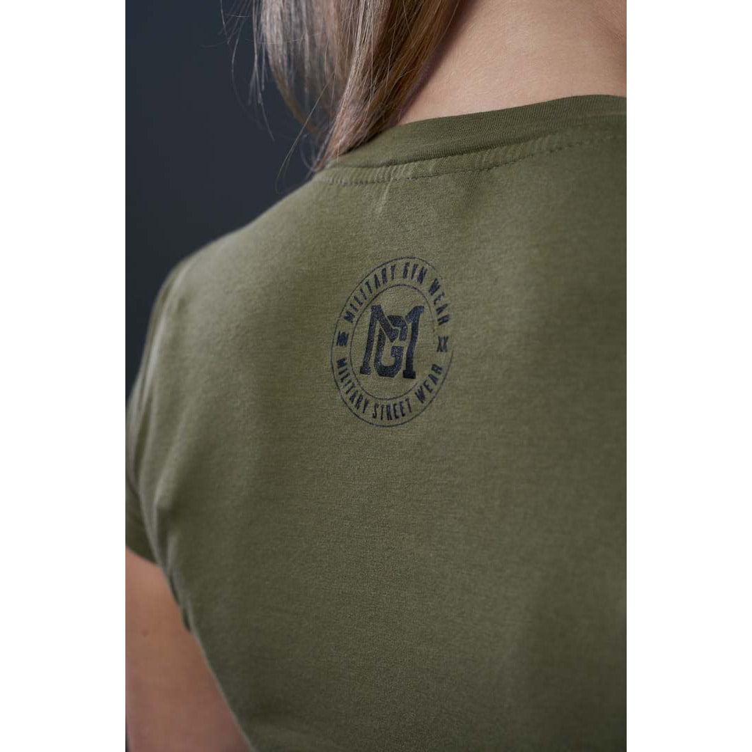 T-shirt d'entraînement femme Forest Women'sTee Military Gym Wear - Green