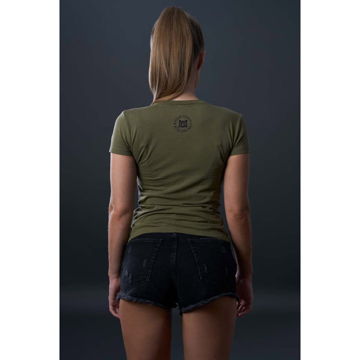 T-shirt d'entraînement femme Forest Women'sTee Military Gym Wear - Green