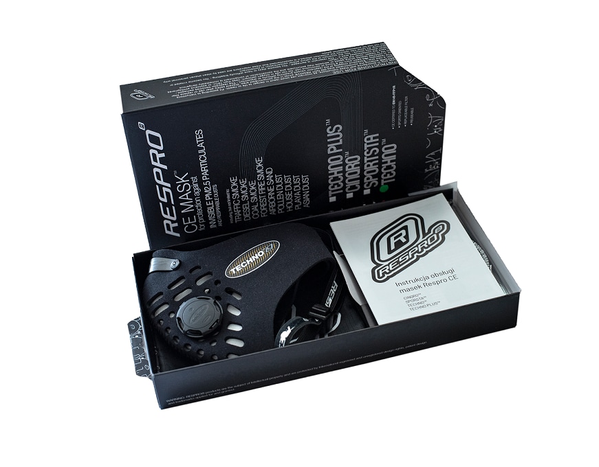 Masque anti-smog CE Techno Respro - Black