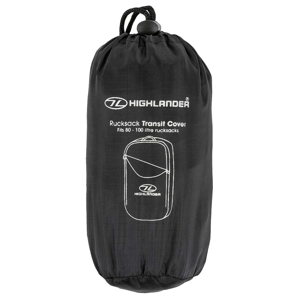 Housse pour sac à dos/sac Outdoor Transit Rucksak Rain Cover 80-100 L Highlander - Black