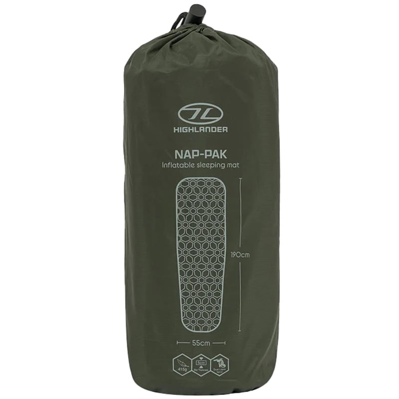 Matela une personne Outdoor Nap-Pak Highlander - Olive