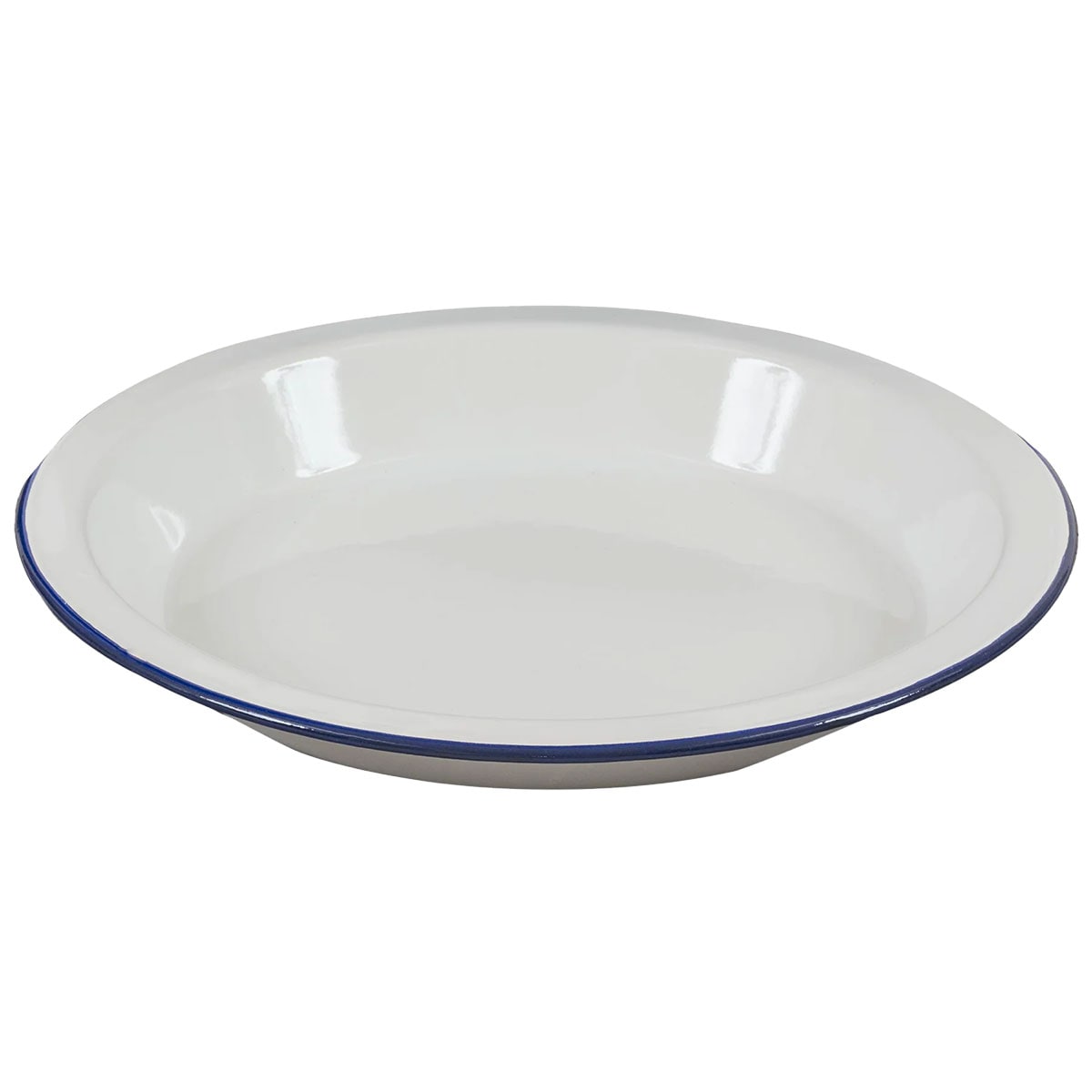 Assiette profonde Outdoor Vintage Enamel Deep Plate Highlander - White