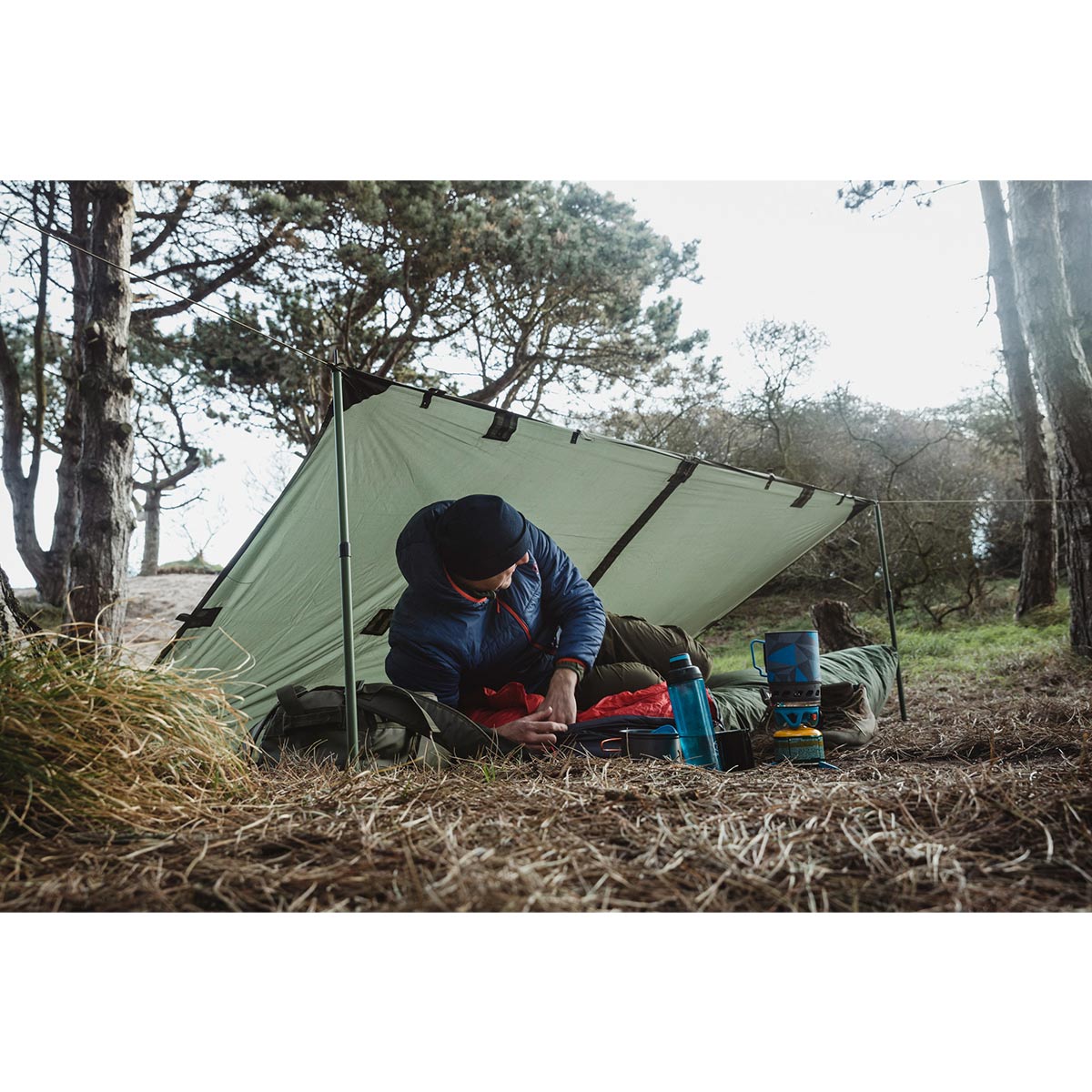 Bâche de bivouac Forces Basha Tarp Highlander - Olive