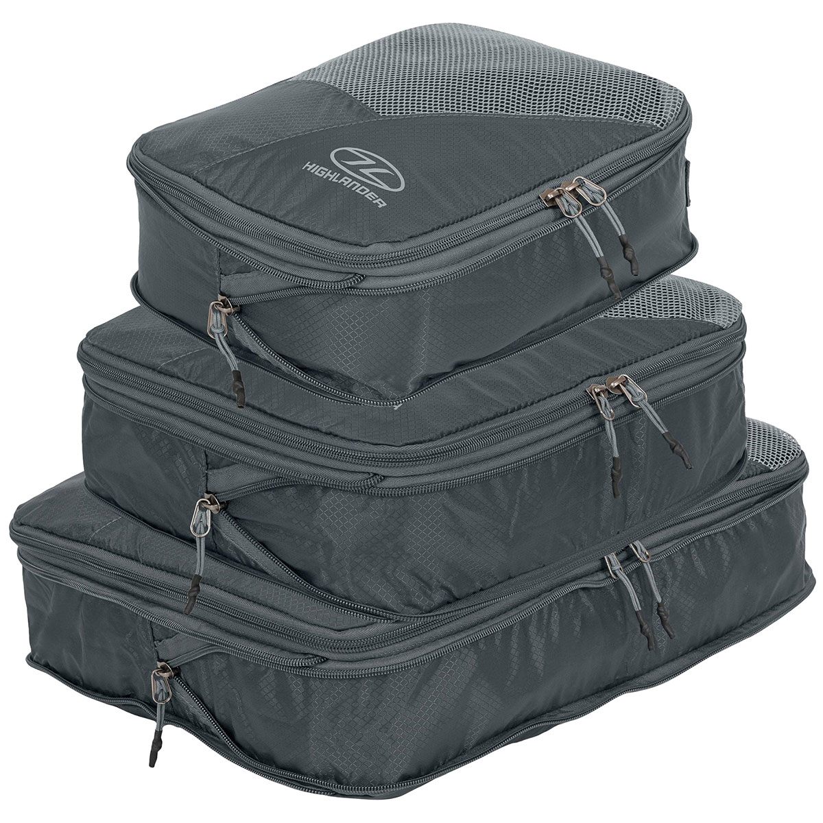 Pochette organisateur 3 pcs. Highlander Outdoor - Grey