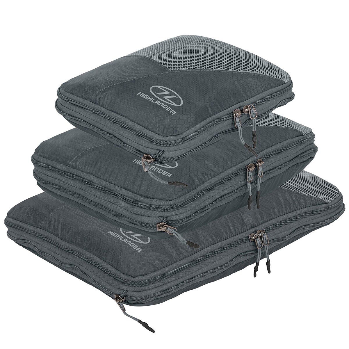 Pochette organisateur 3 pcs. Highlander Outdoor - Grey