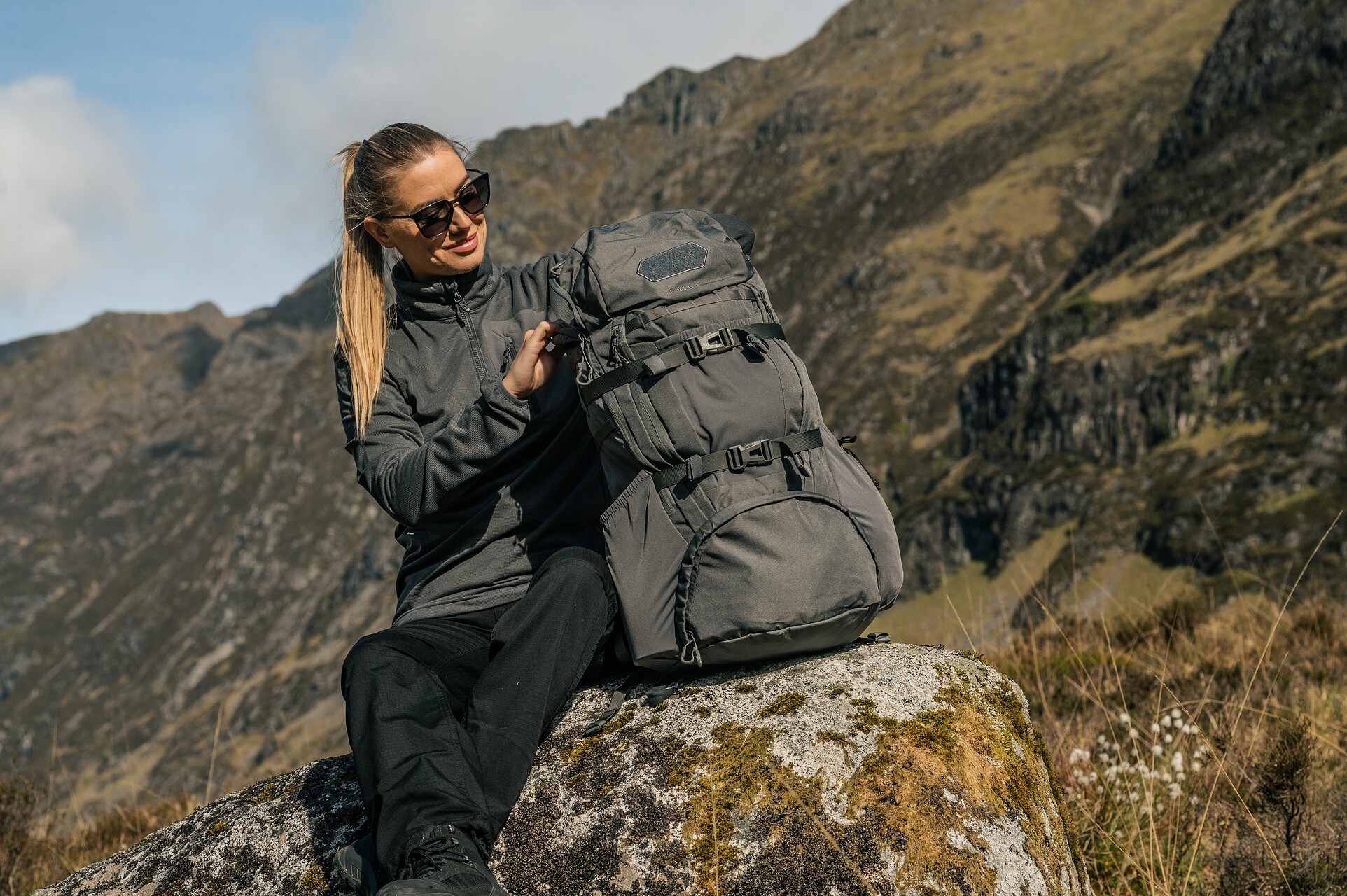 Sac à dos Forces Eagle 3 40 L Highlander - Dark Grey