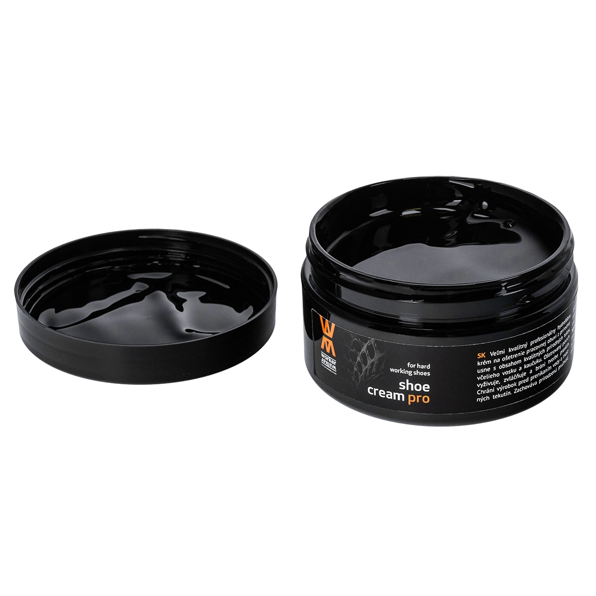 Crème d'entretien pour chaussures Shoe Cream Pro 250 g Worker Walker - Black