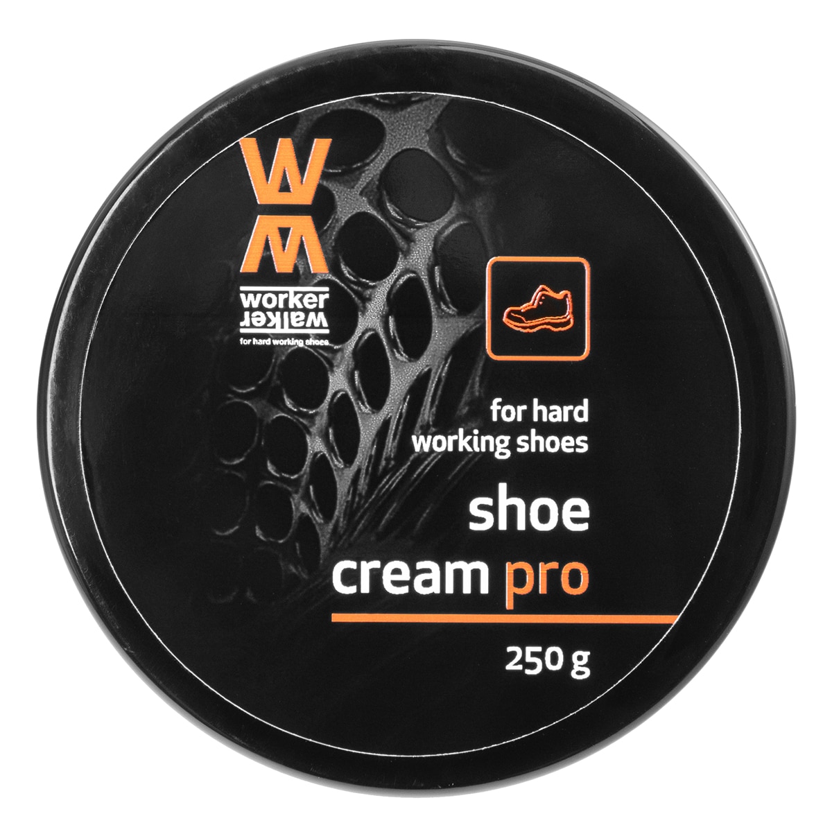 Crème d'entretien pour chaussures Shoe Cream Pro 250 g Worker Walker - Black