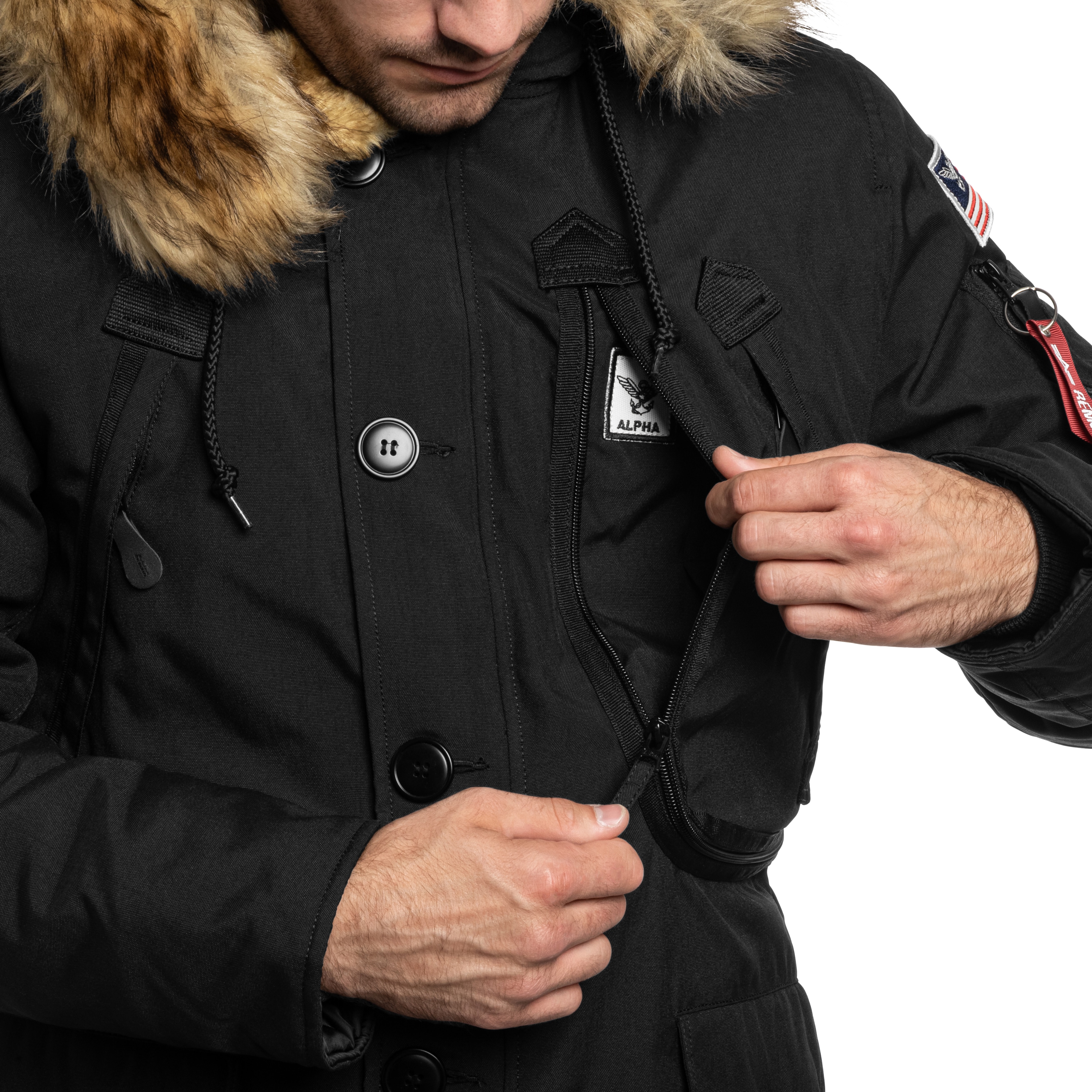 Veste Polar Jacket Alpha Industries - Black