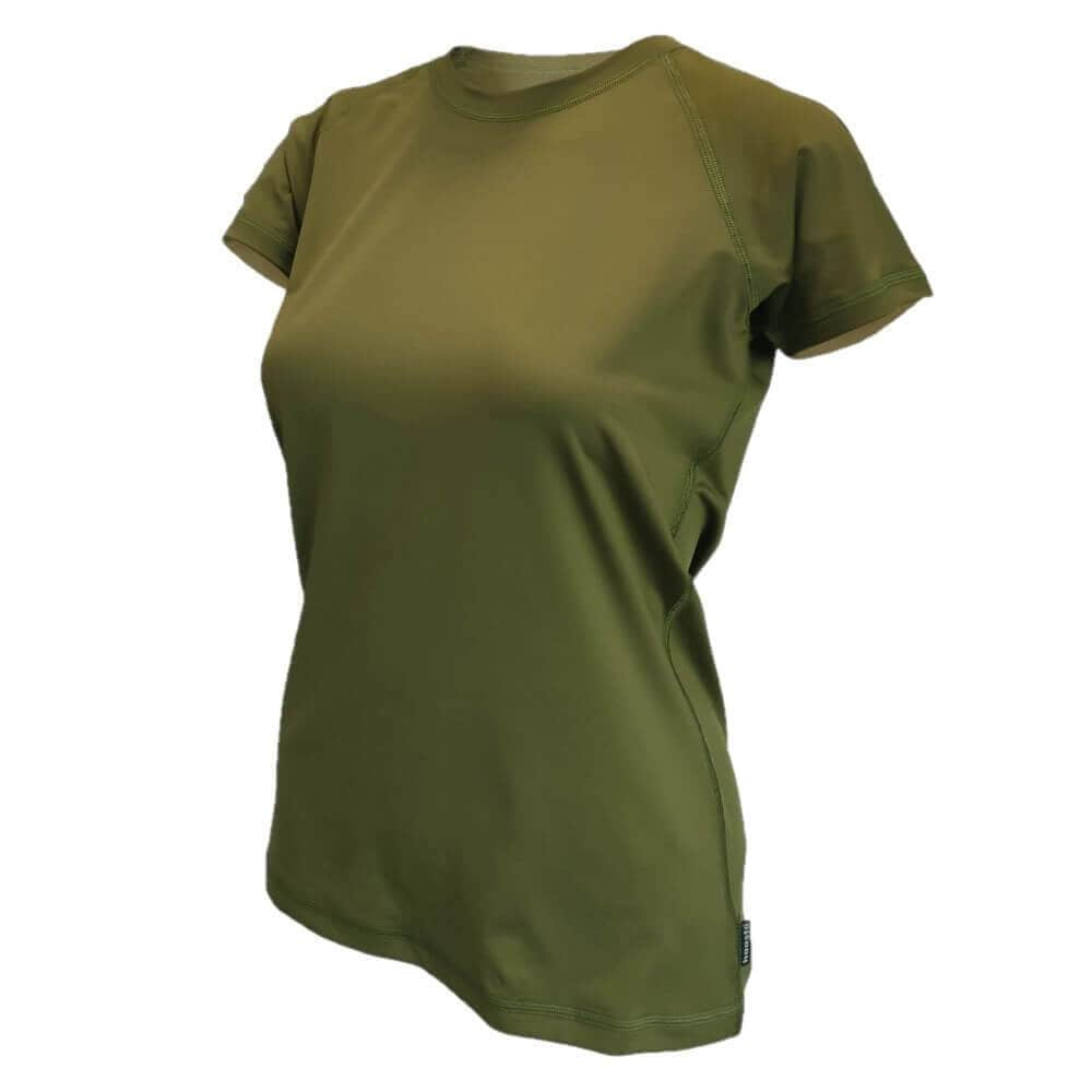 T-shirt thermique pour femme Raglan Haasta - Olive