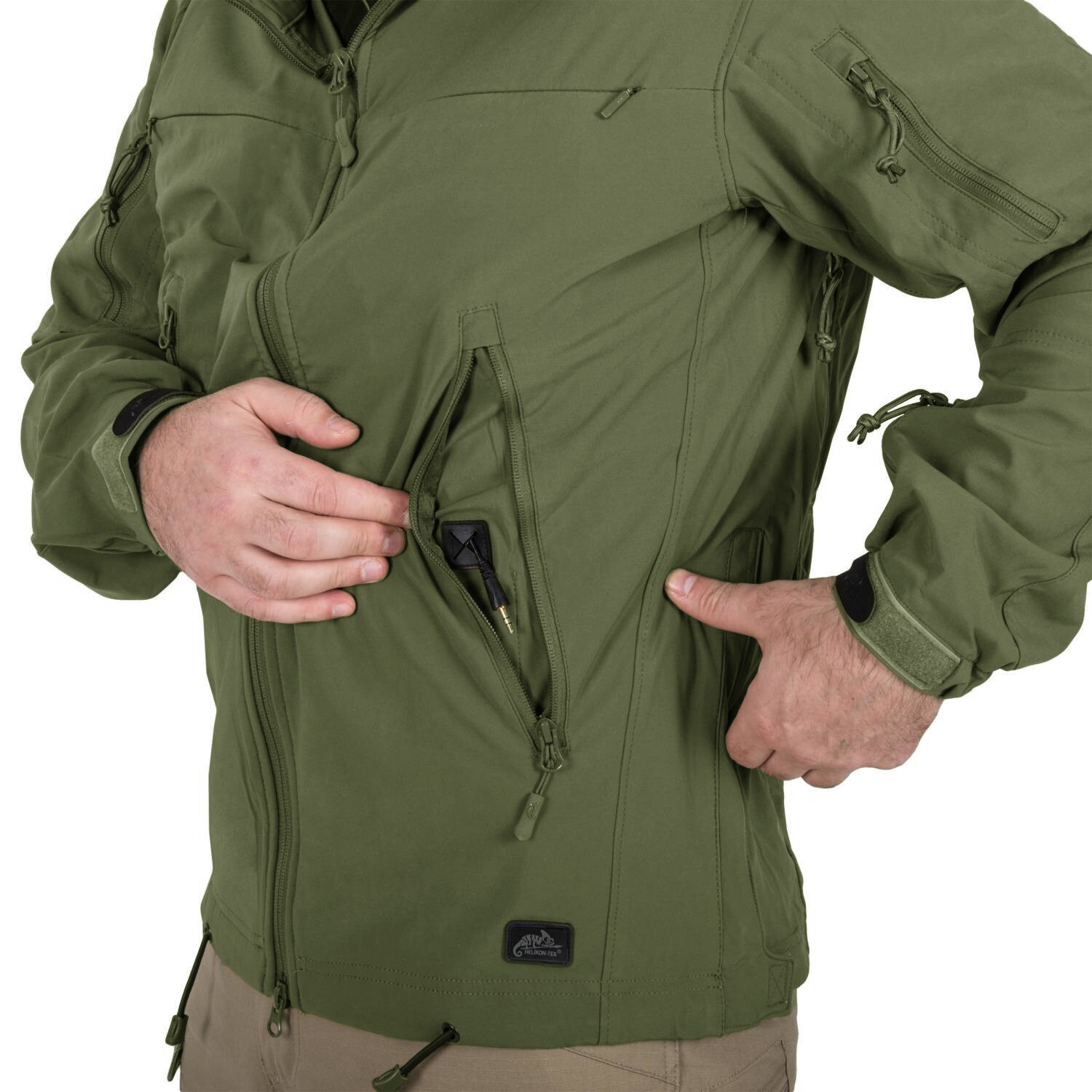 Veste Helikon Cougar Softshell Windblocker QSA HID - Olive Green