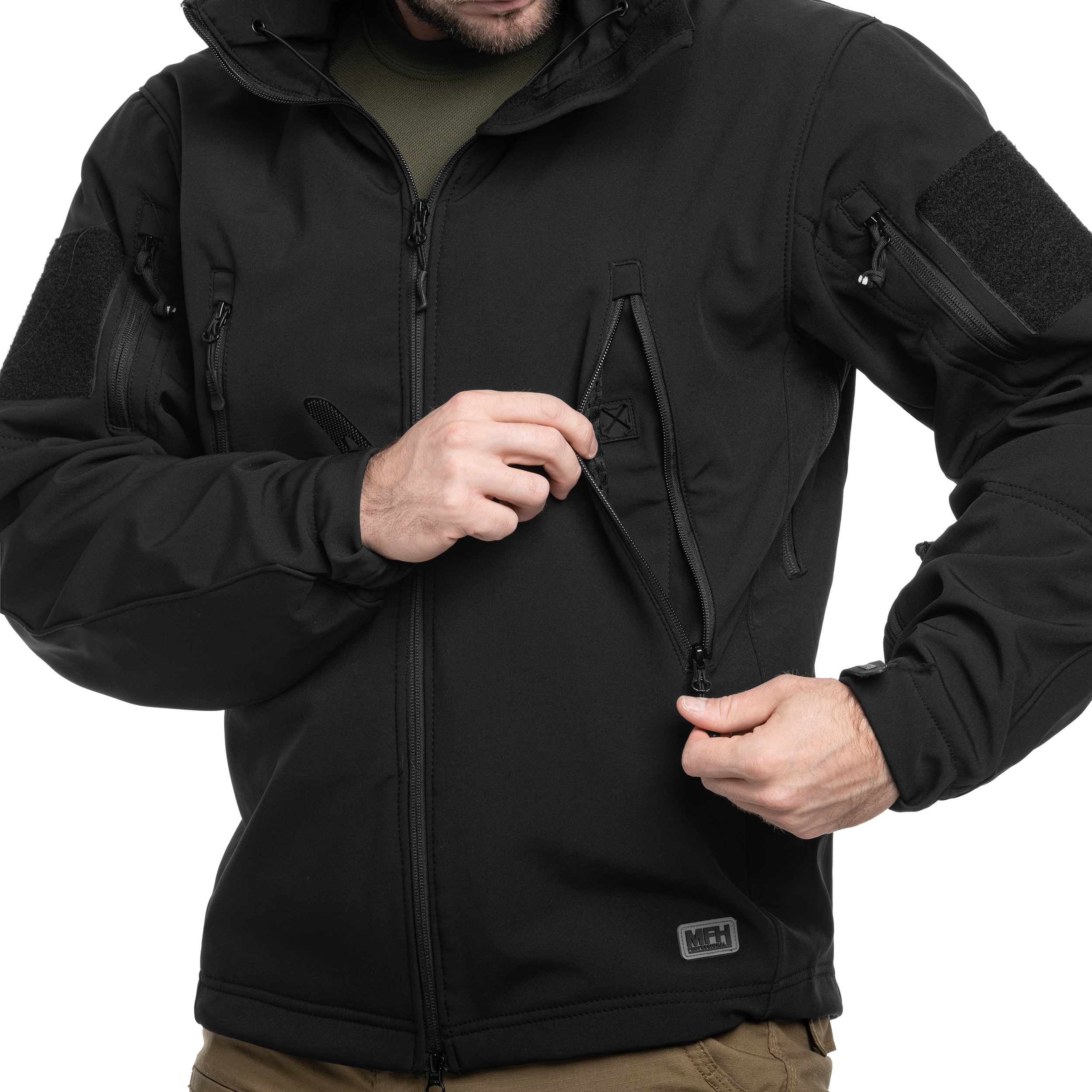 Veste Scorpion Softshell MFH - Black