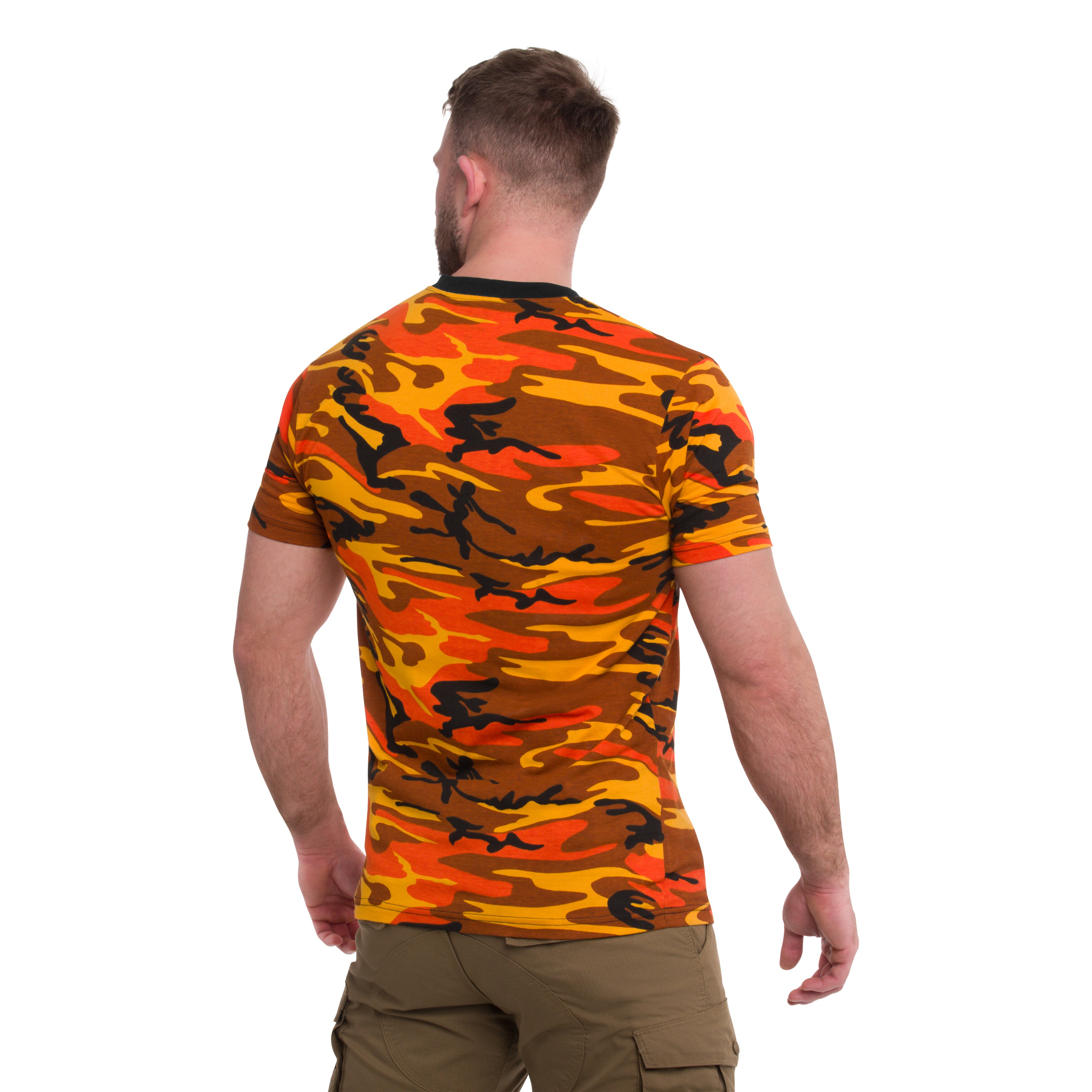 T-shirt Streetstyle MFH - Orange Camo