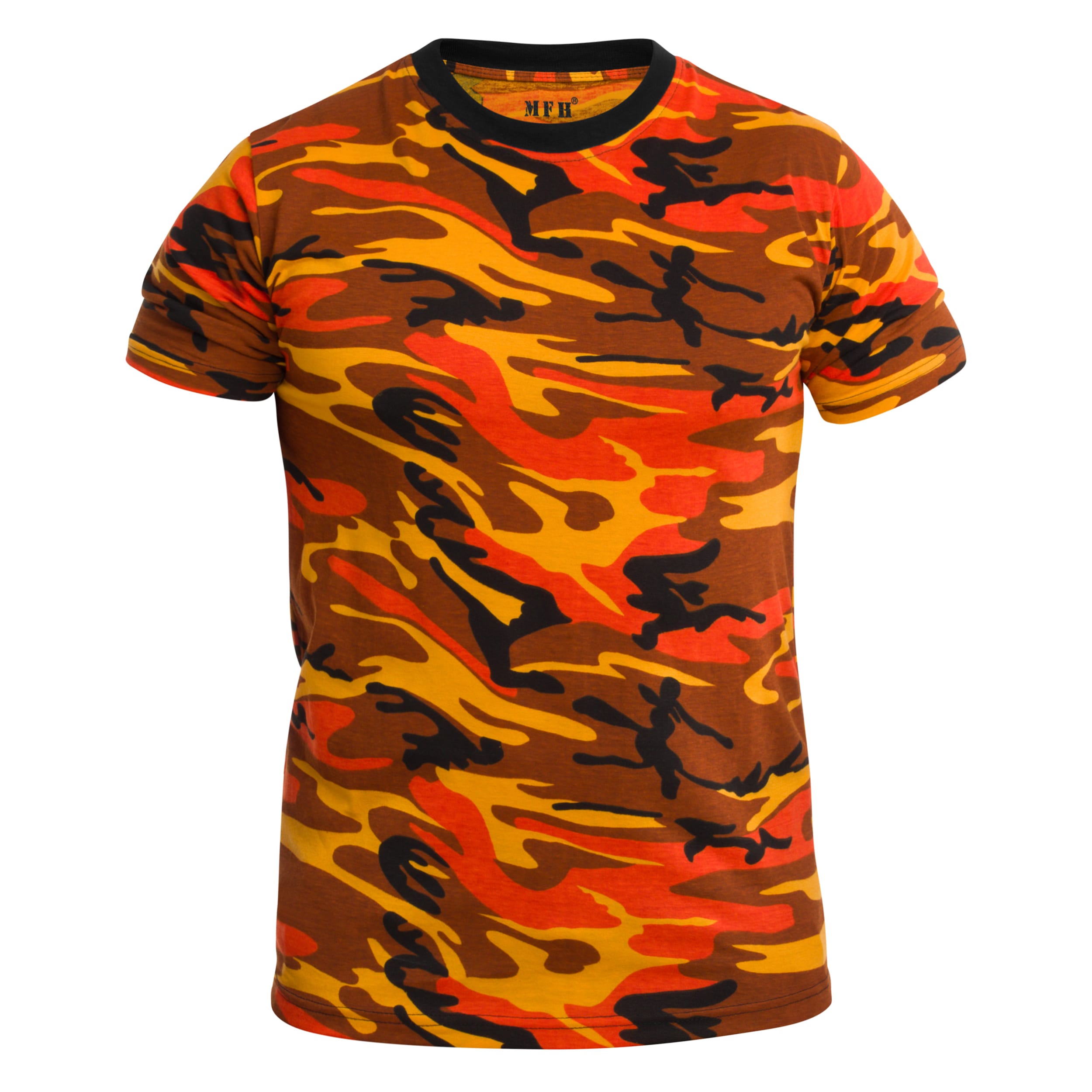 T-shirt Streetstyle MFH - Orange Camo