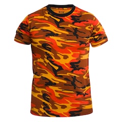 T-shirt Streetstyle MFH - Orange Camo
