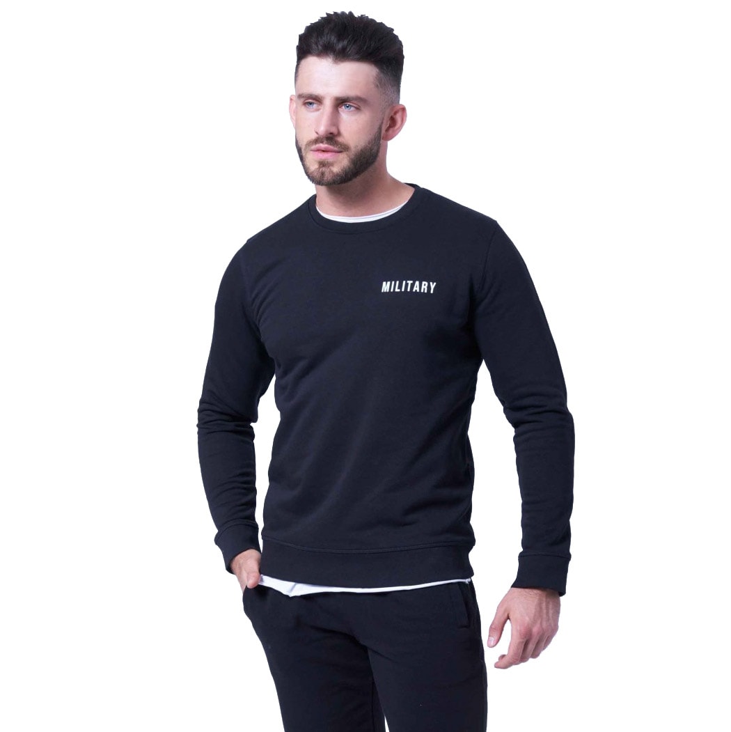 Sweatshirt Lucky 21 Military Gym Wear - Black