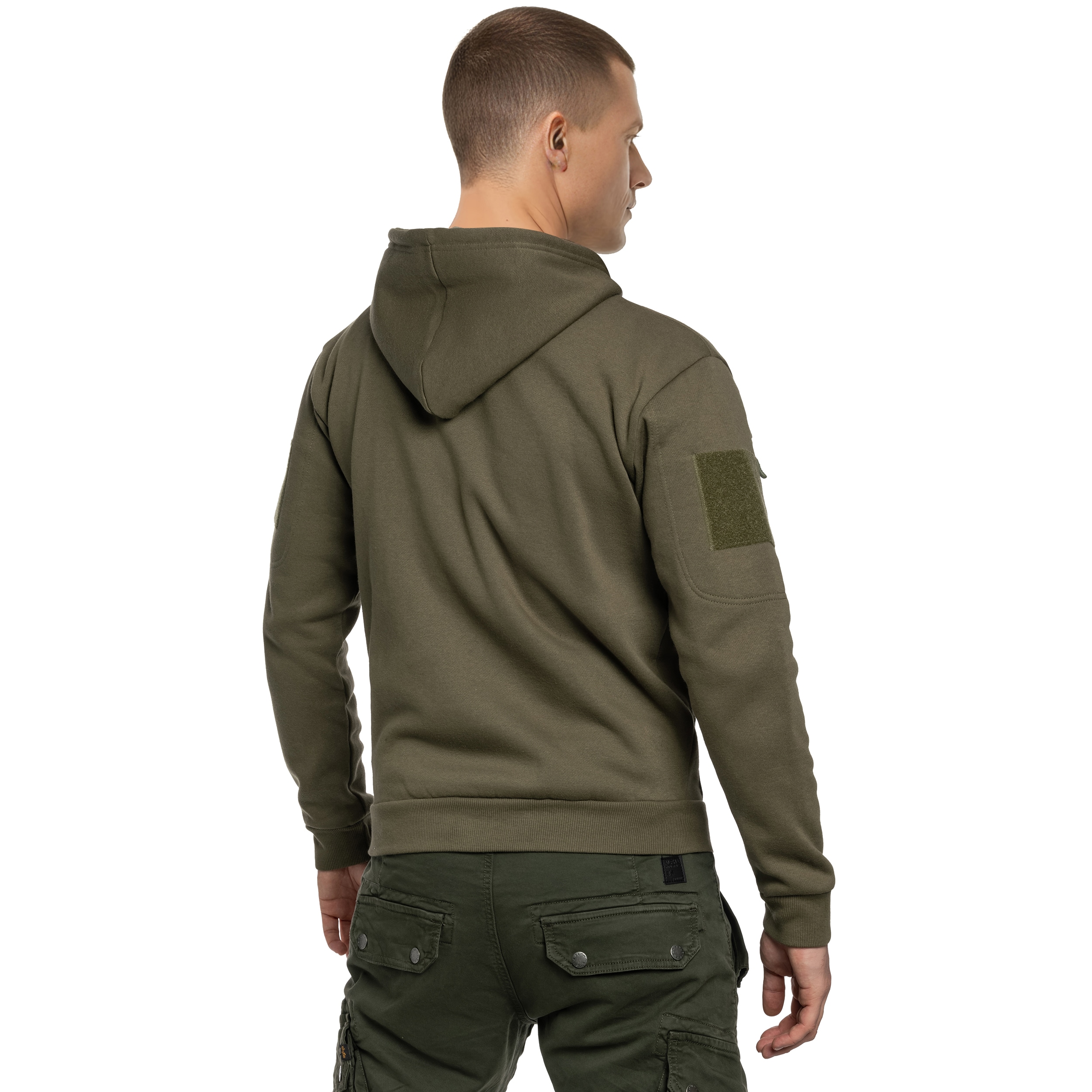 Sweat à capuche Tactical Hoodie Zipper Mil-Tec - Olive
