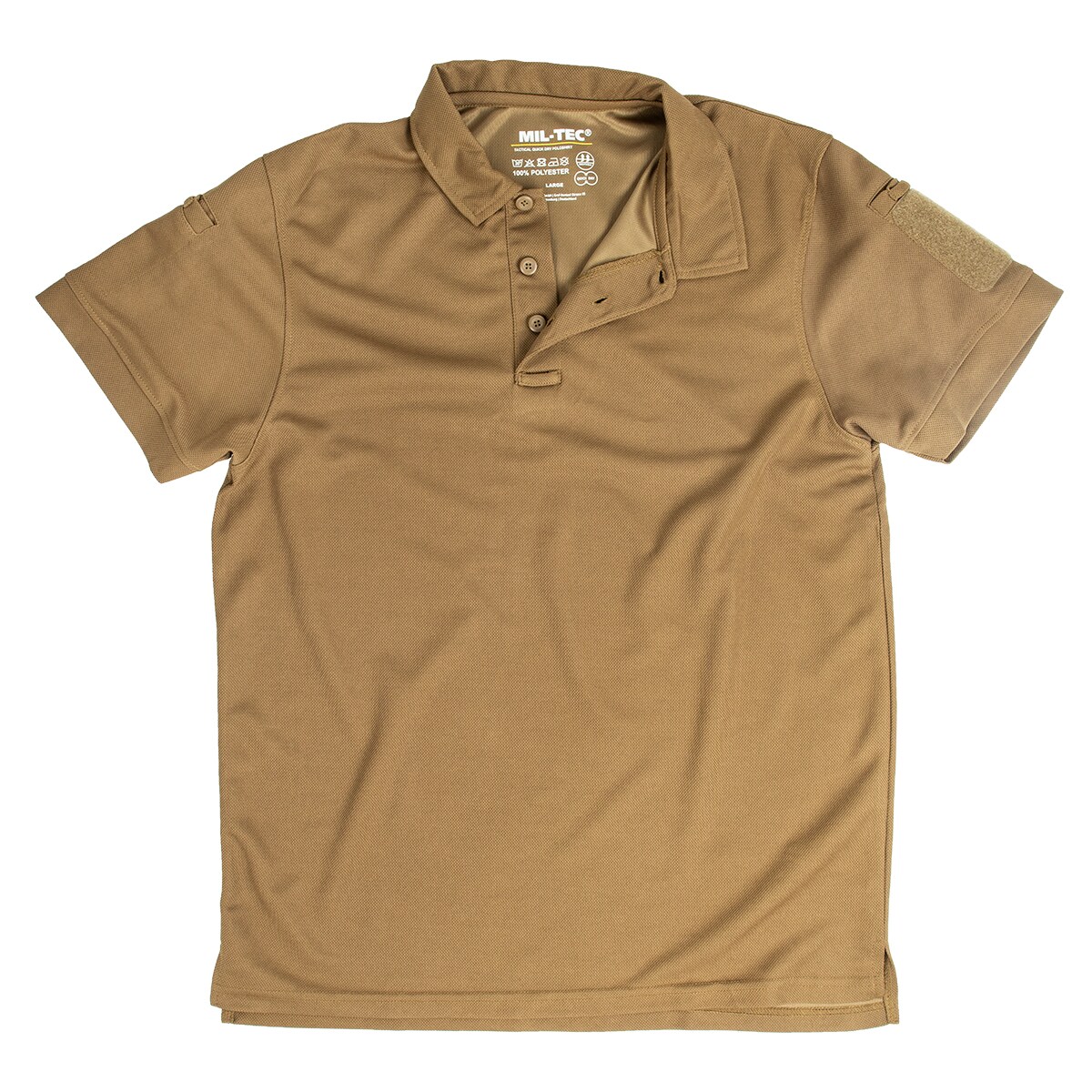 Chemise polo Quickdry Mil-Tec - Coyote