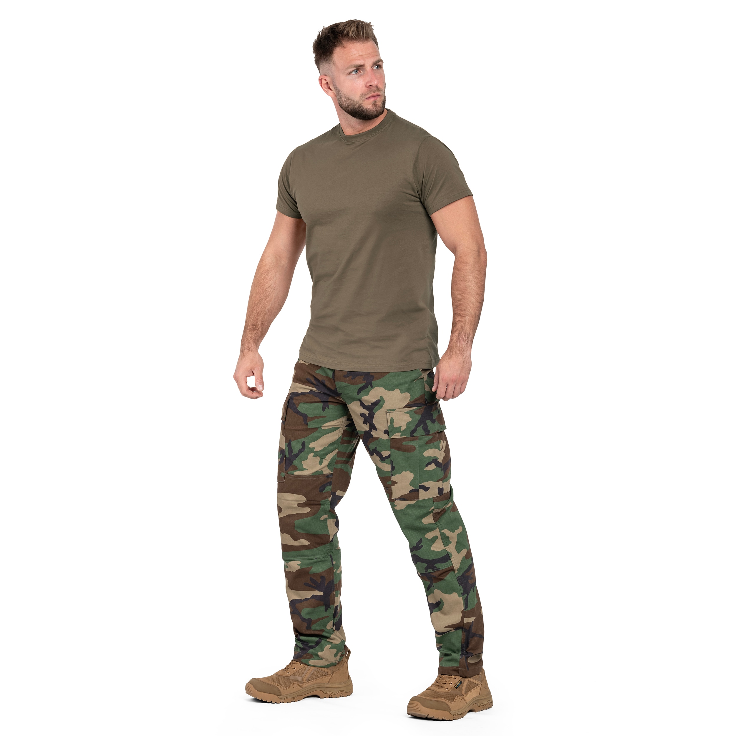 T-shirt Mil-Tec - Stone Grey/Olive