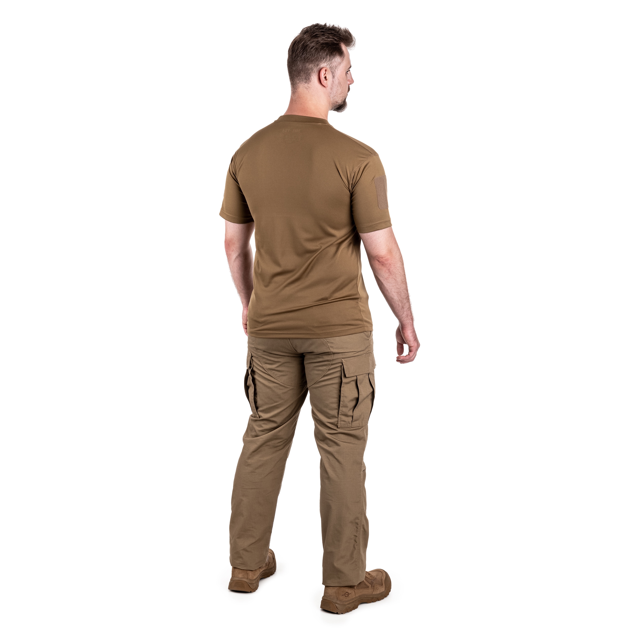 T-shirt thermique Tactical Short Sleeve Mil-Tec - Coyote